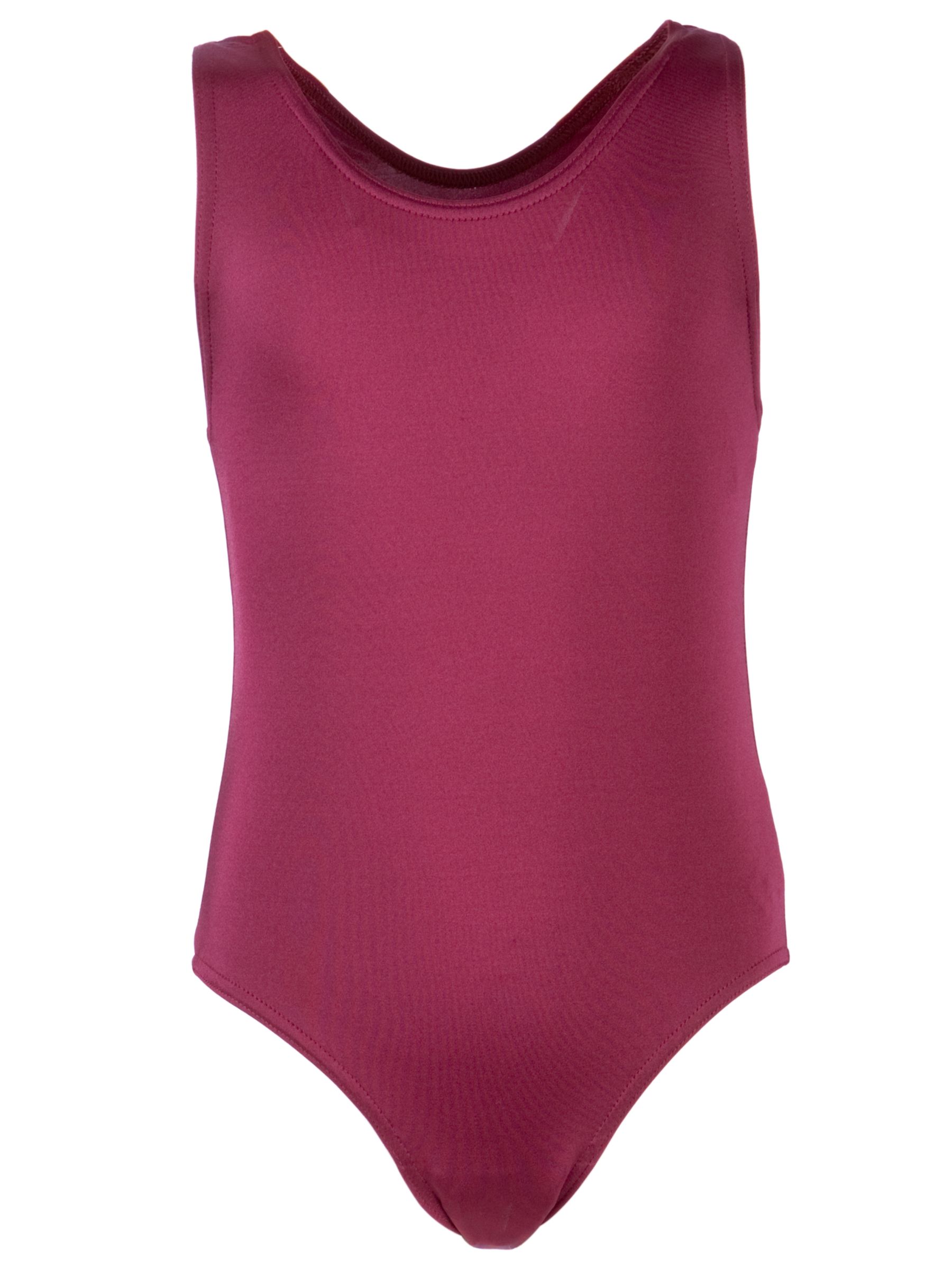 John Lewis School Girls Swimsuit, Maroon