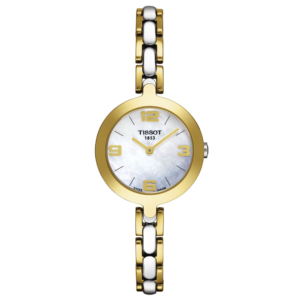 Tissot T0032092211700 Women's Round Dial Two Tone Gold/Silver Bracelet Watch at John Lewis