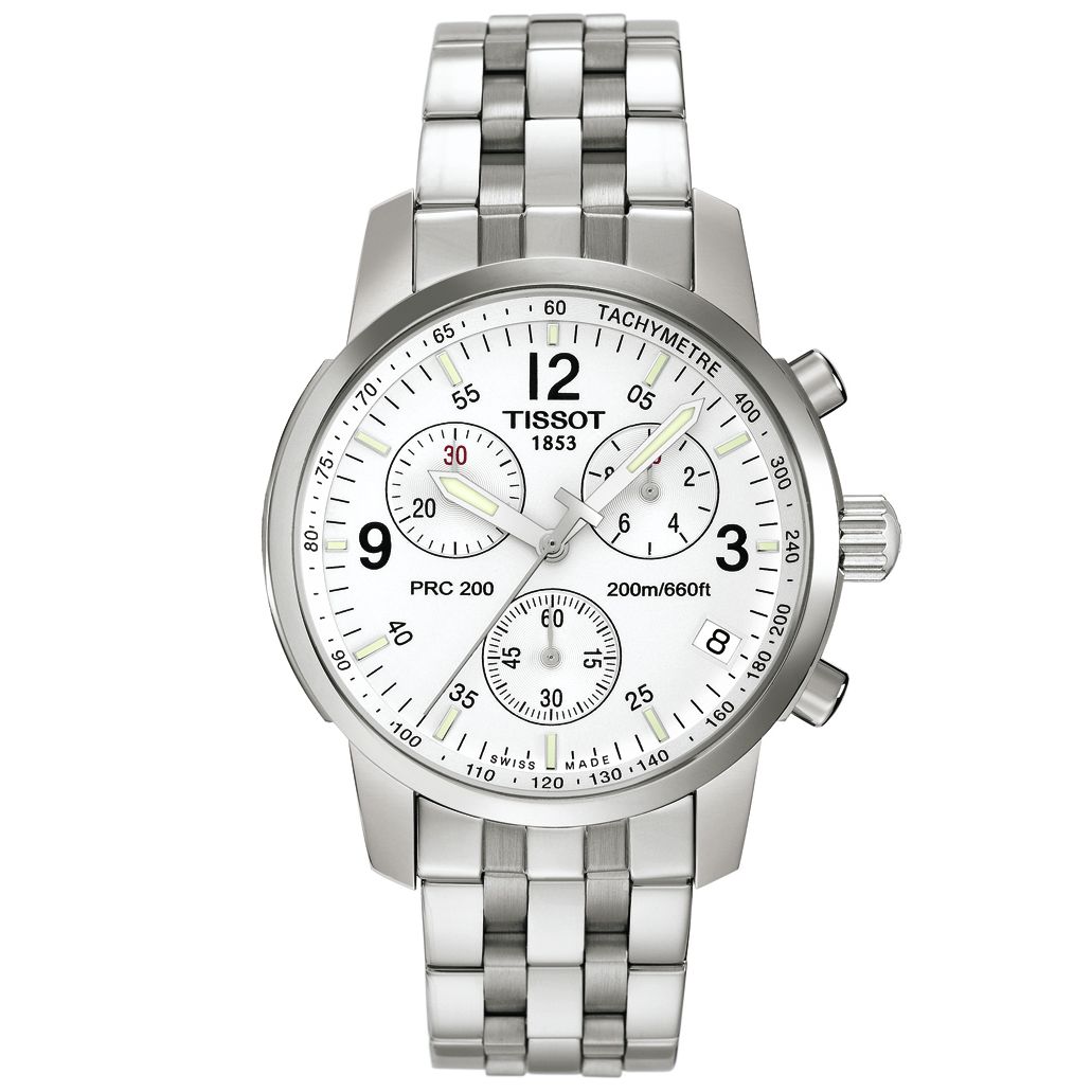 Tissot T17158632 Men's Chronograph Round Dial Stainless Steel Bracelet Watch at John Lewis