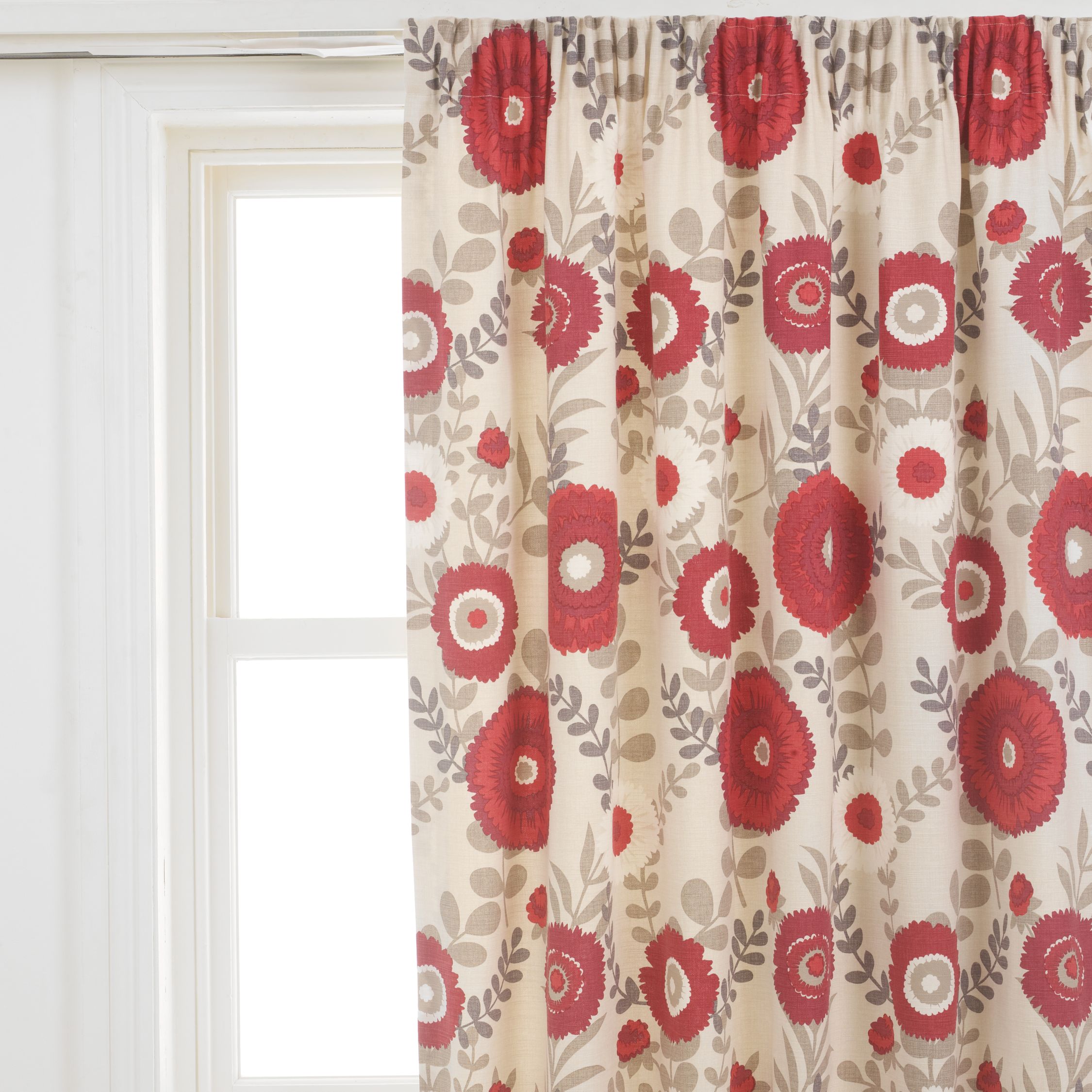 Aster Garden Pencil Pleat Curtains,