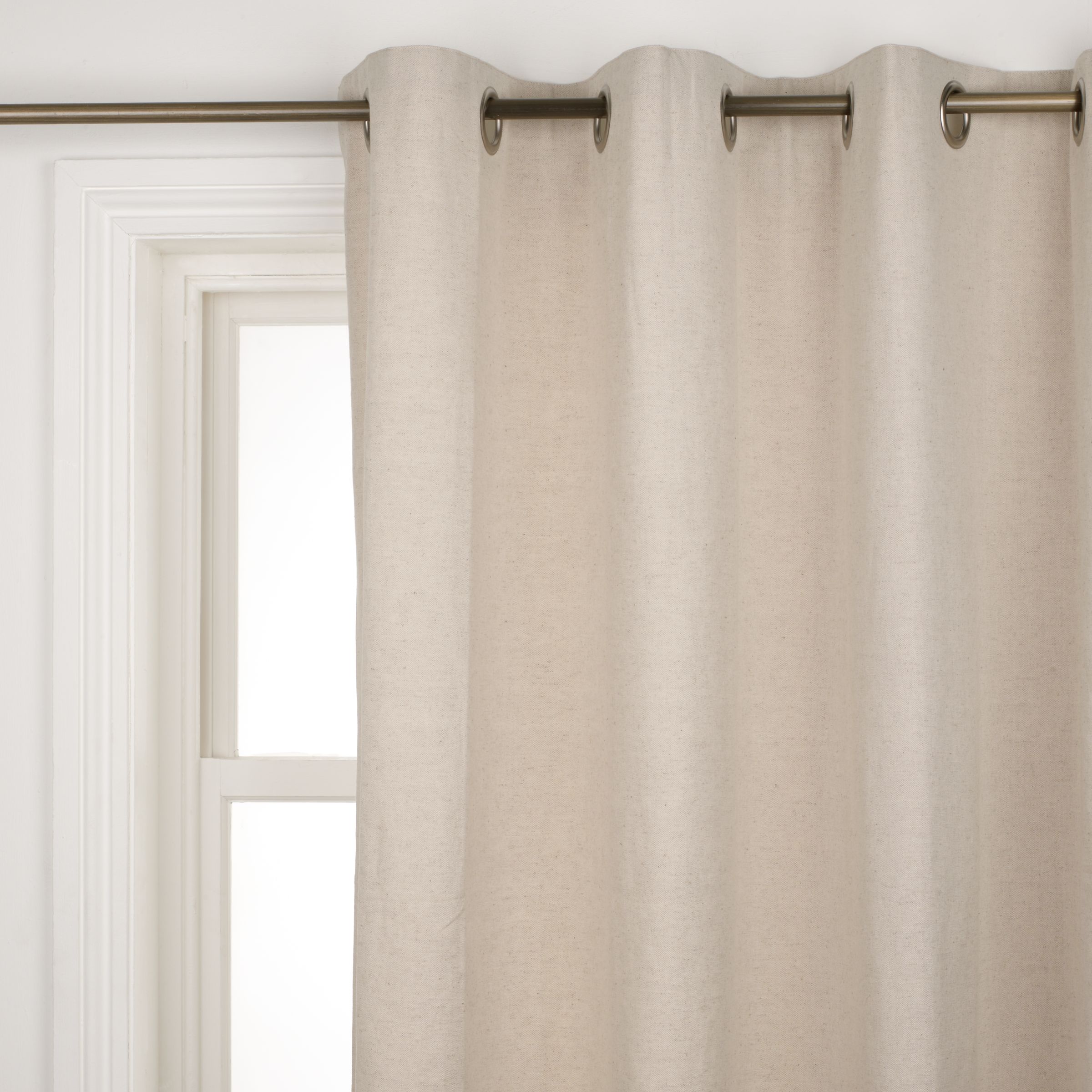 Eskdale Eyelet Curtains, Natural