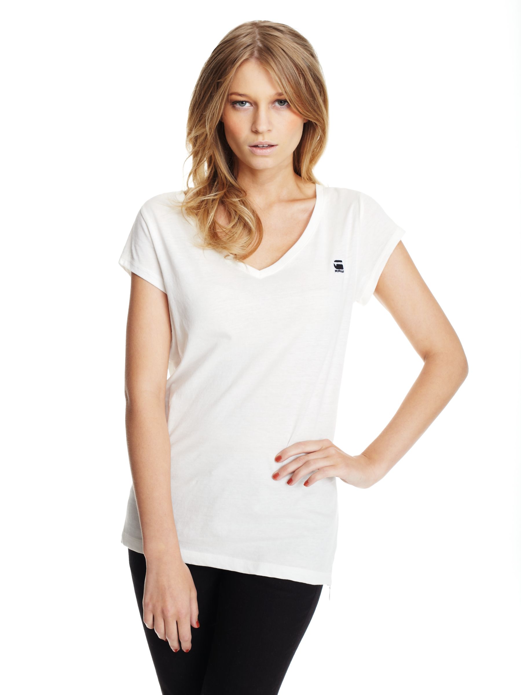 G-Star Raw Corneille V-Neck T-Shirt, White