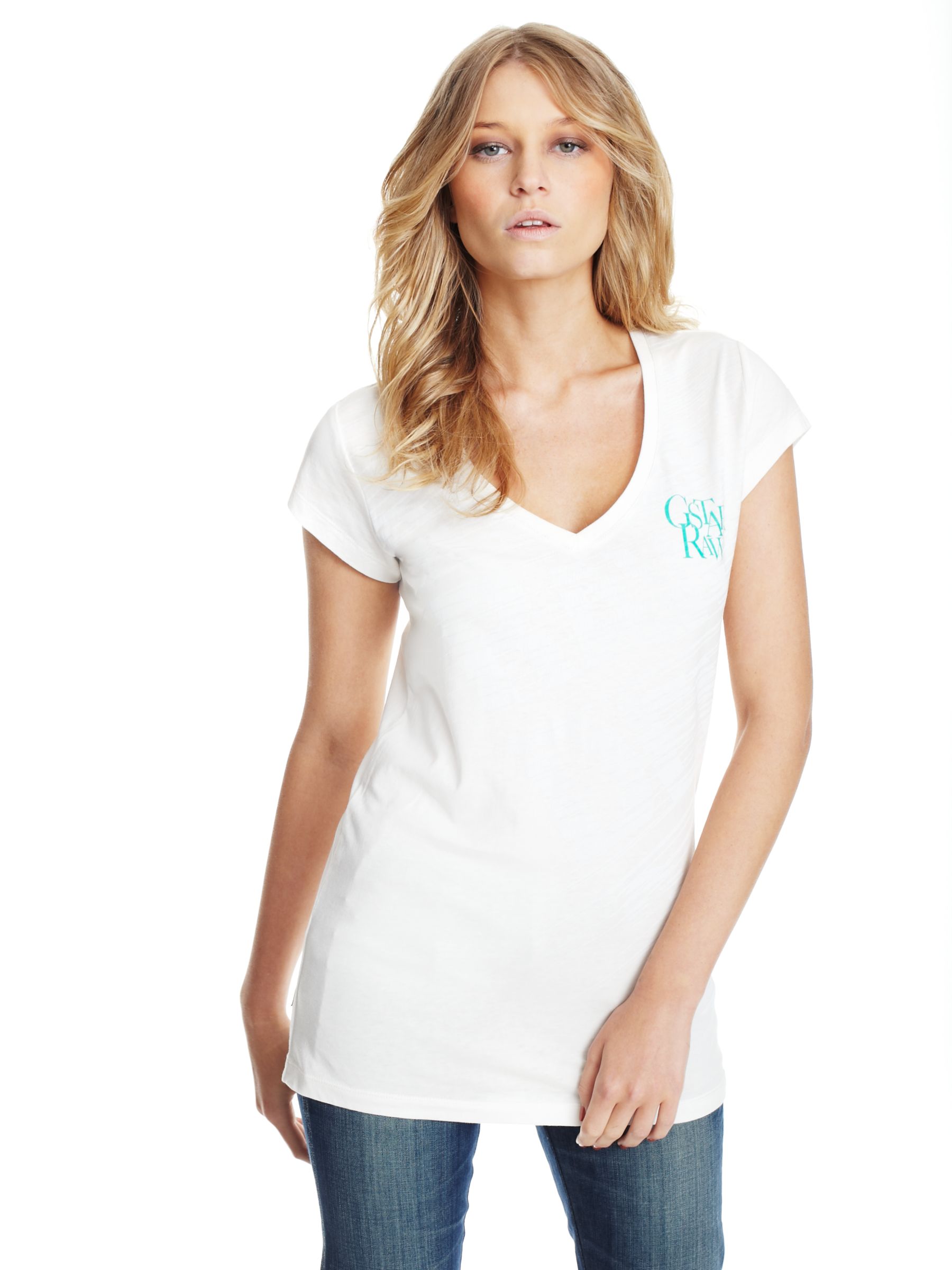 Olivia Cap Sleeve T-Shirt, White