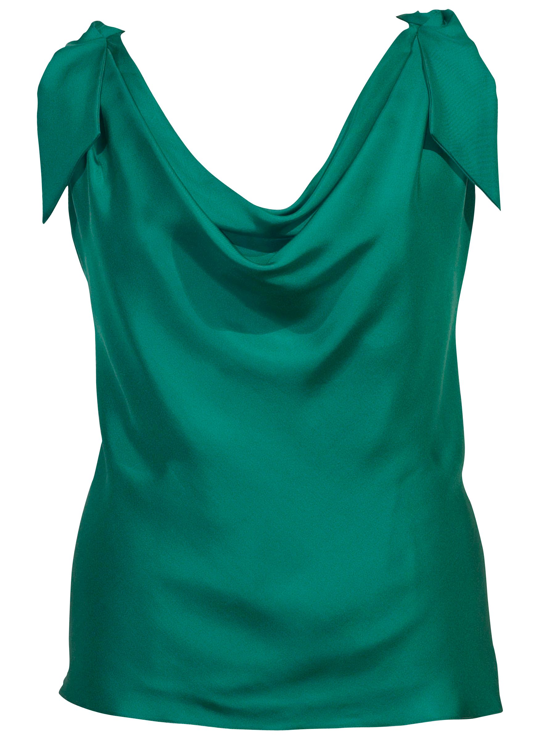 Now By Chesca Knot Shoulder Blouse, Jade