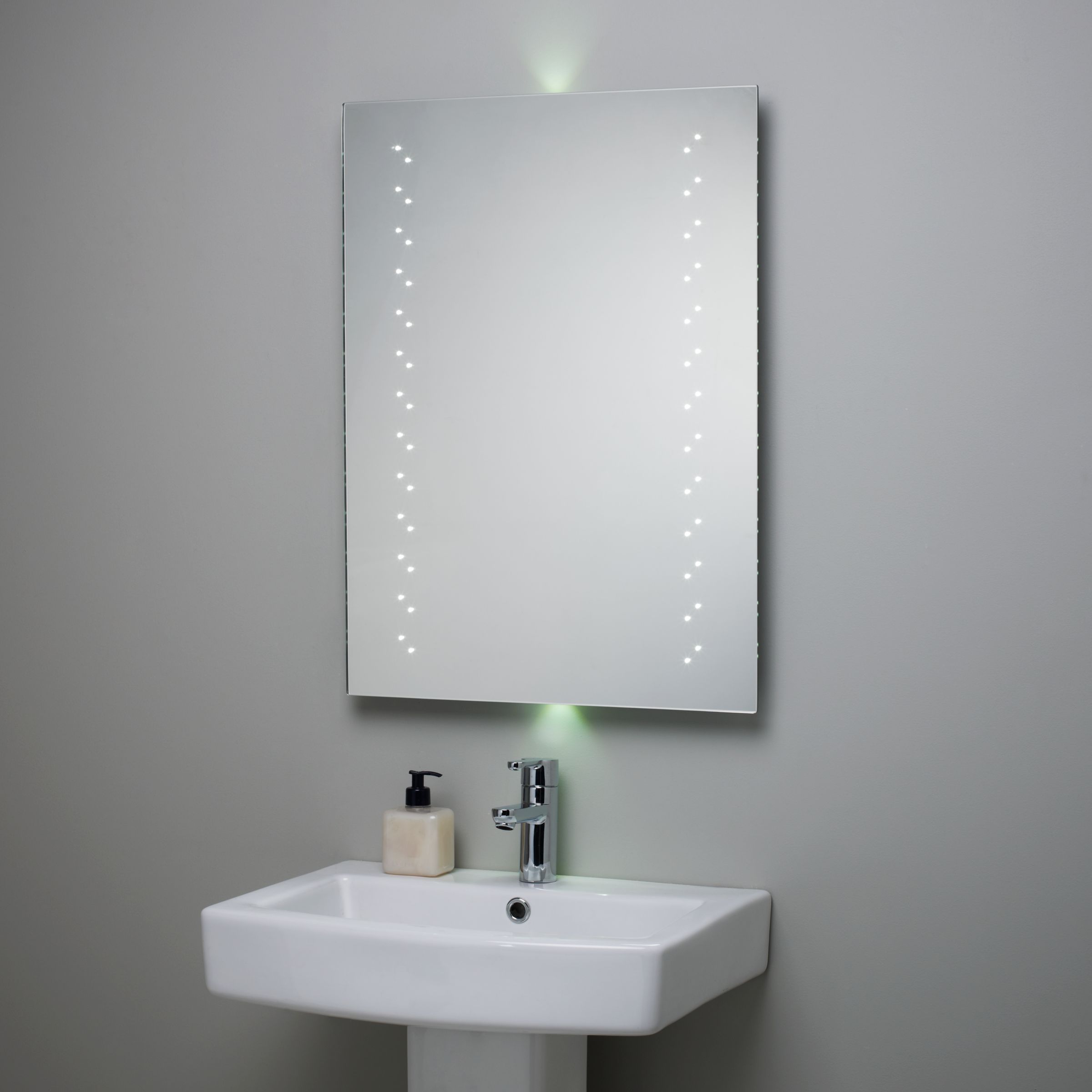 Escape LED Bathroom Mirror with Ambi Lights at JohnLewis