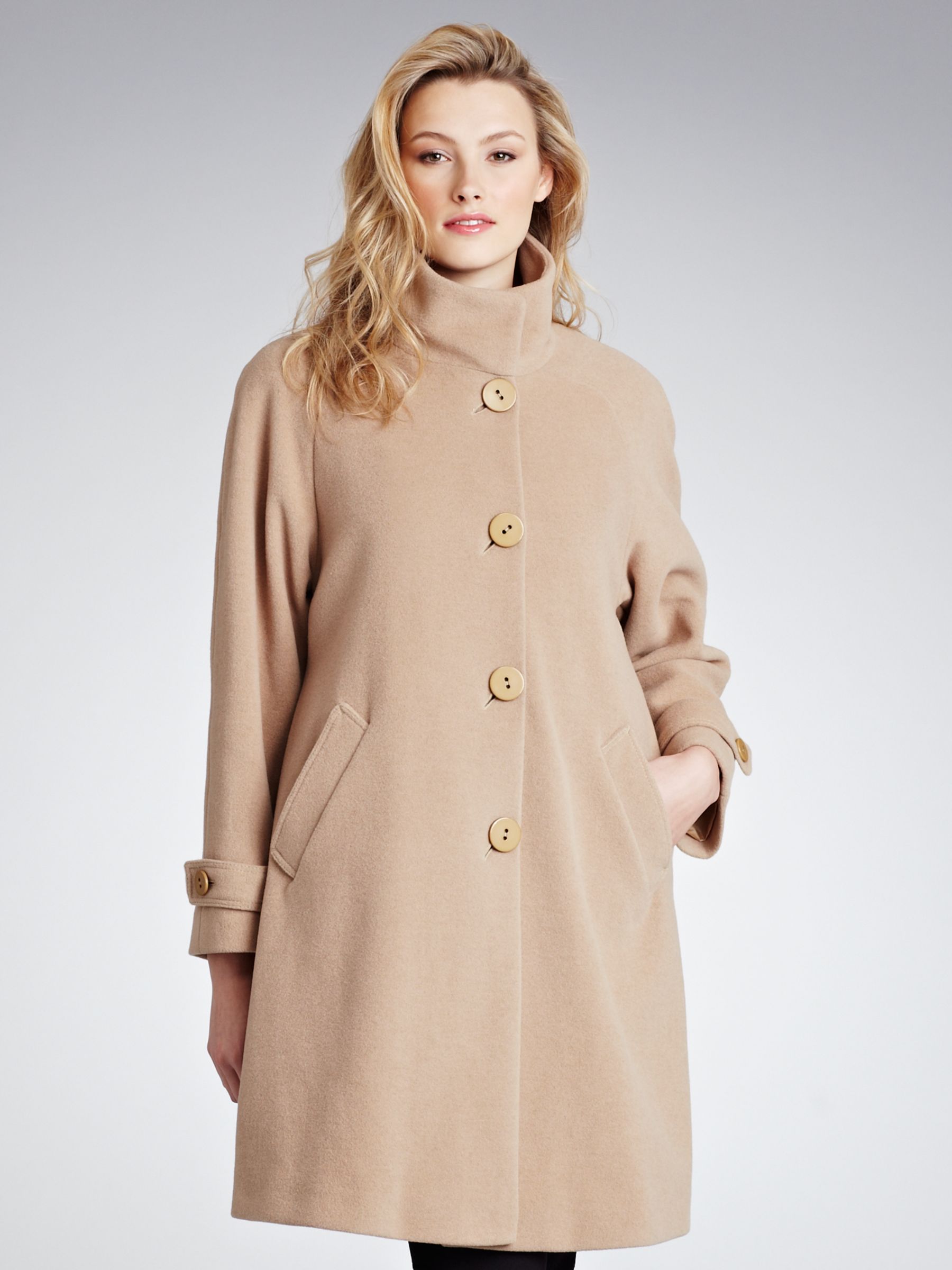 John Lewis Women Jane Swing Coat, Camel at John Lewis