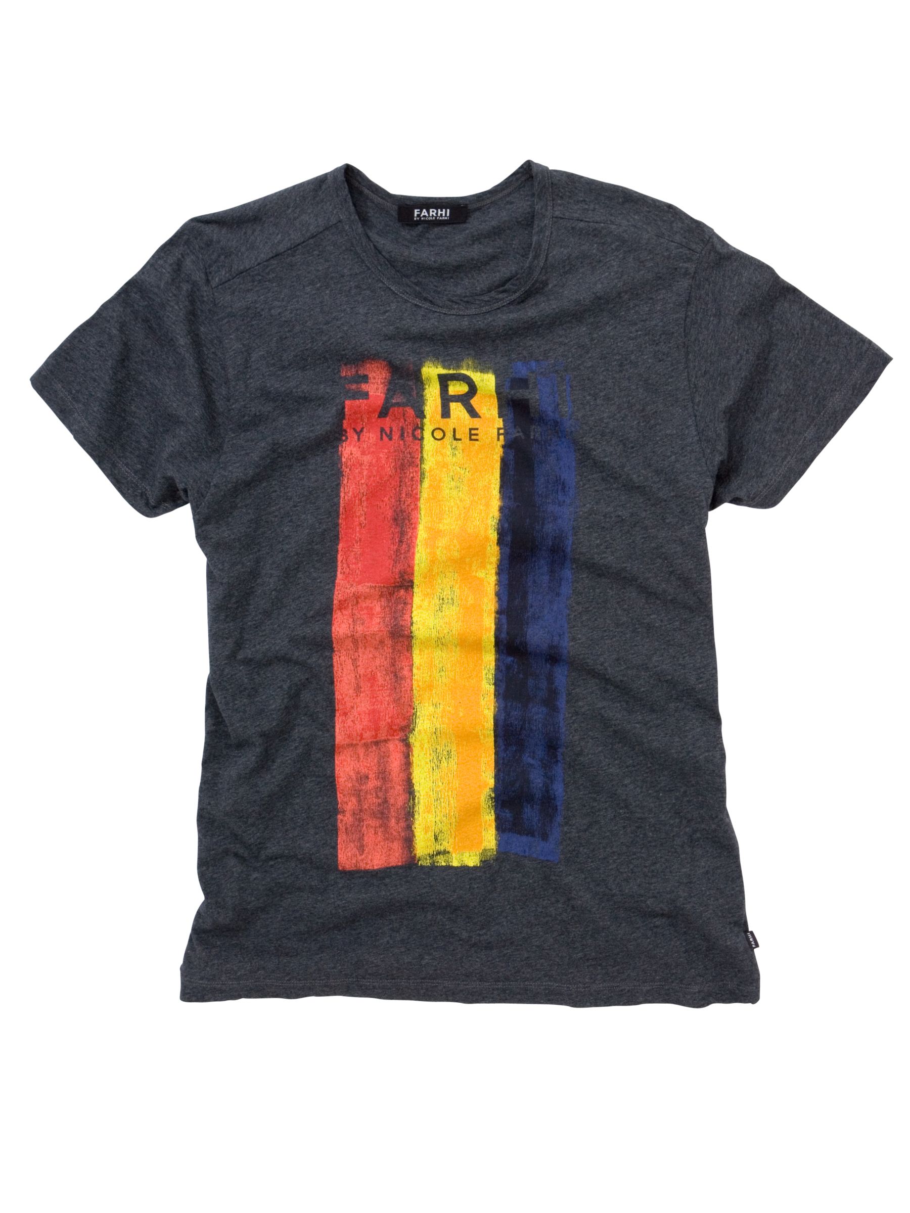 Stripe Print T-Shirt, Dark