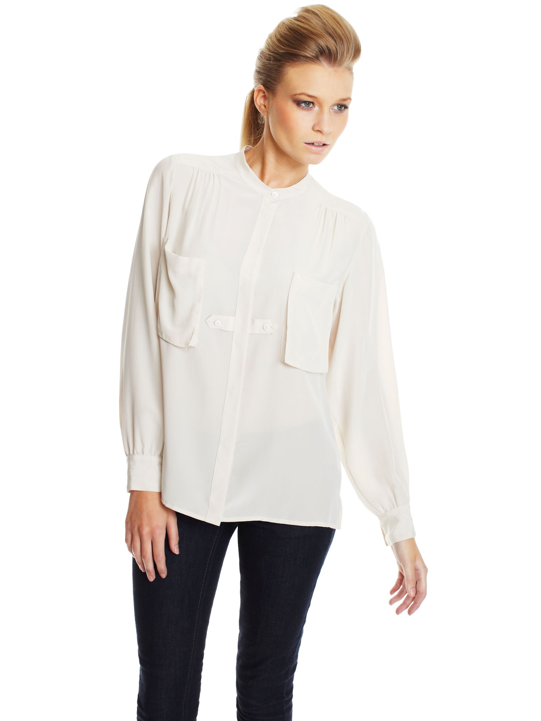 Whistles Amy Blouse, Ivory