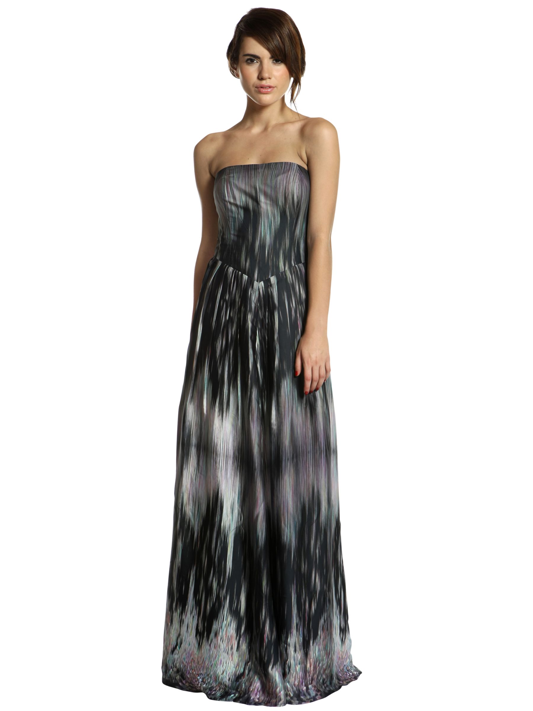 Ted Baker Casinto Tessalate Print Strapless Maxi Dress, Multi at John Lewis