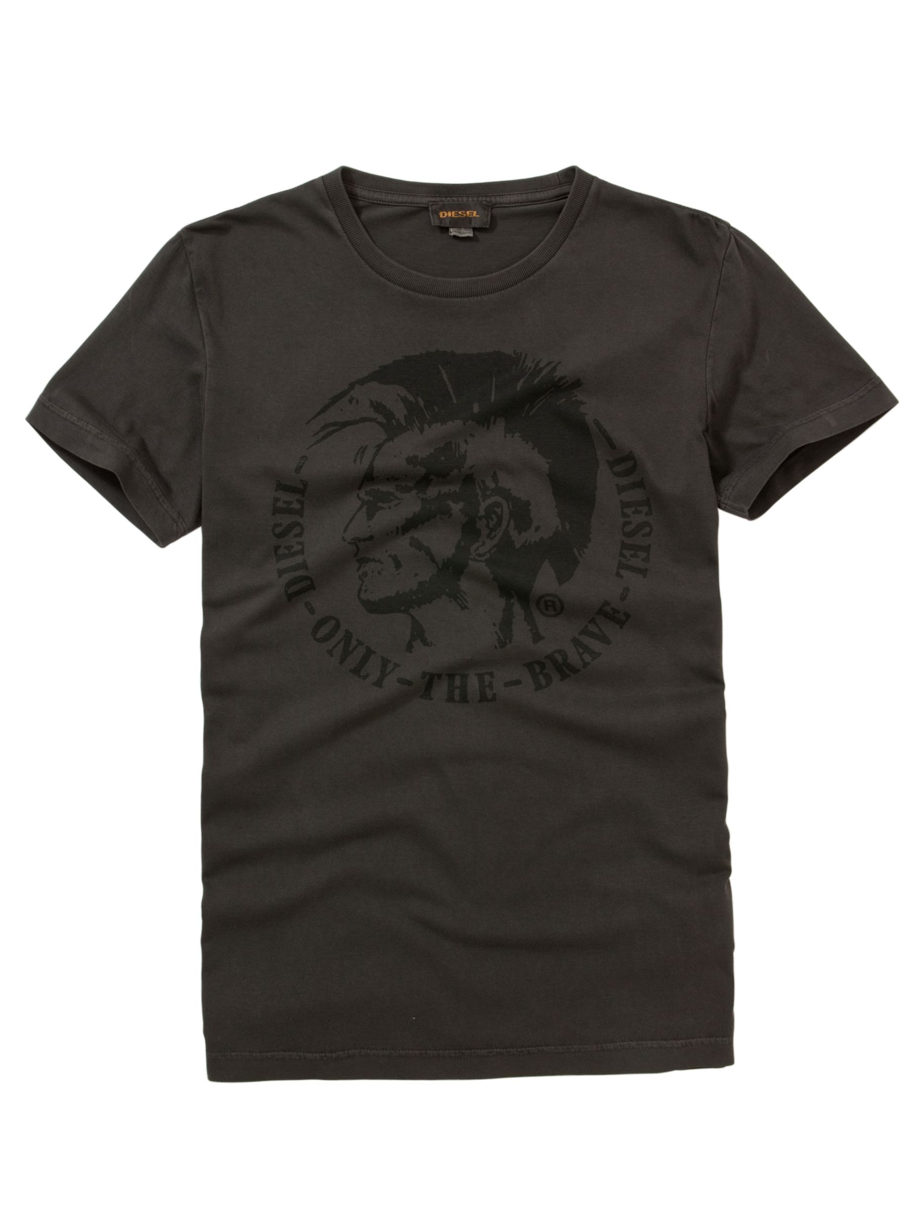 TNana Head Print T-Shirt, Car Grey