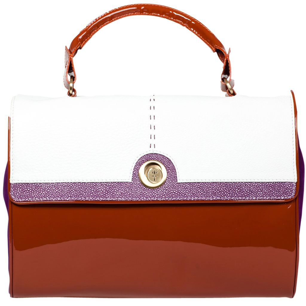 Loren Taylor Sophie Top Handle Bag, Orange at John Lewis