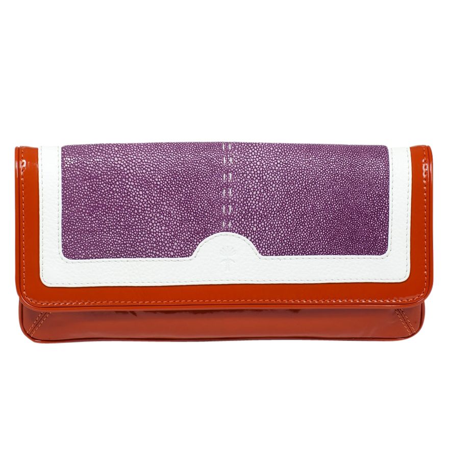 Loren Taylor Traditional Bella Clutch, Orange at JohnLewis