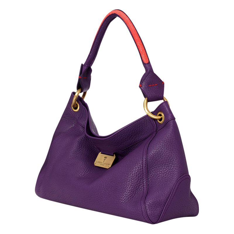 Loren Taylor Immi Shoulder Bag, Purple at JohnLewis