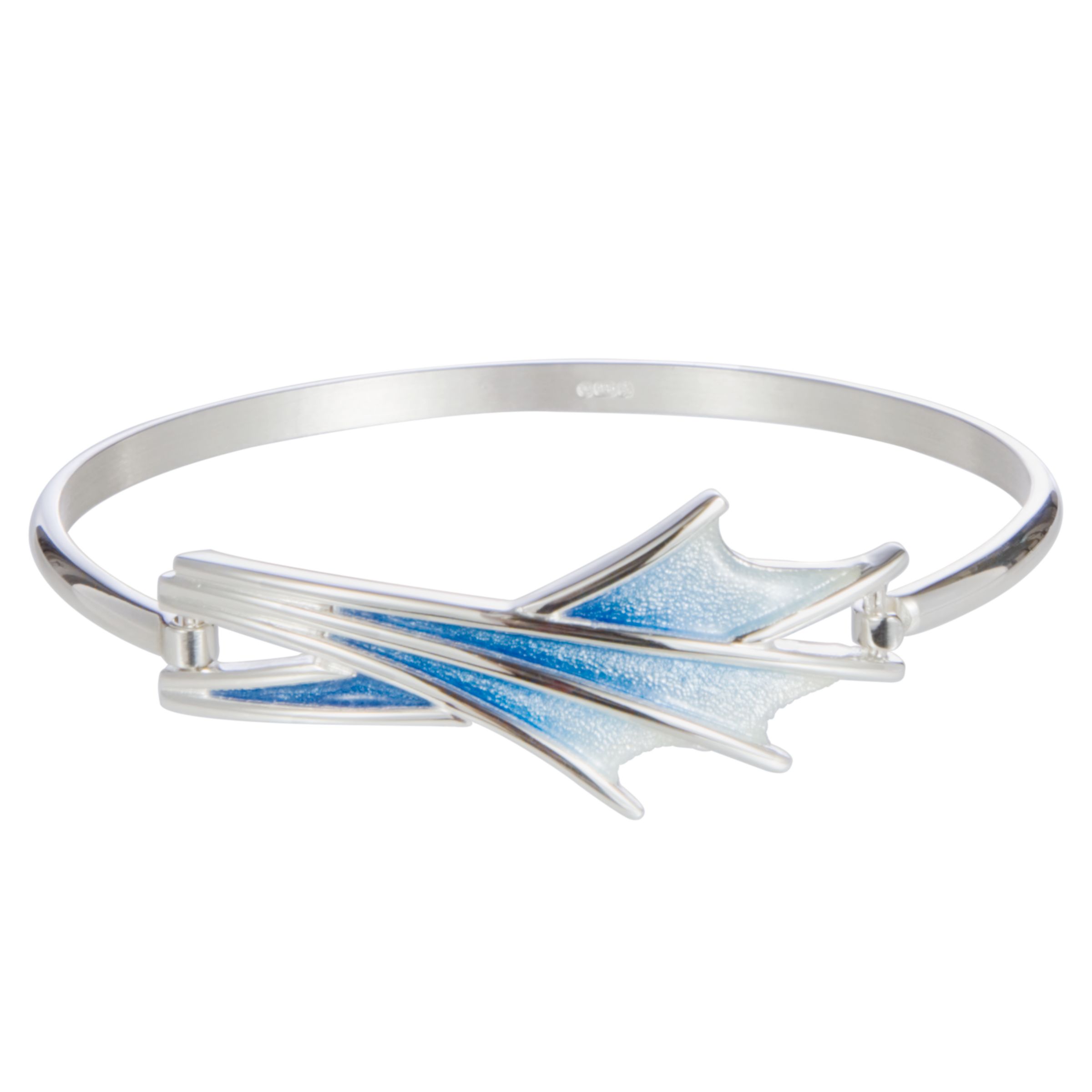 Sheila Fleet Cascade Silver & Enamel Bangle at John Lewis