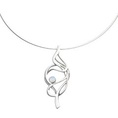 Sheila Fleet Tidal Silver Pendant Necklace