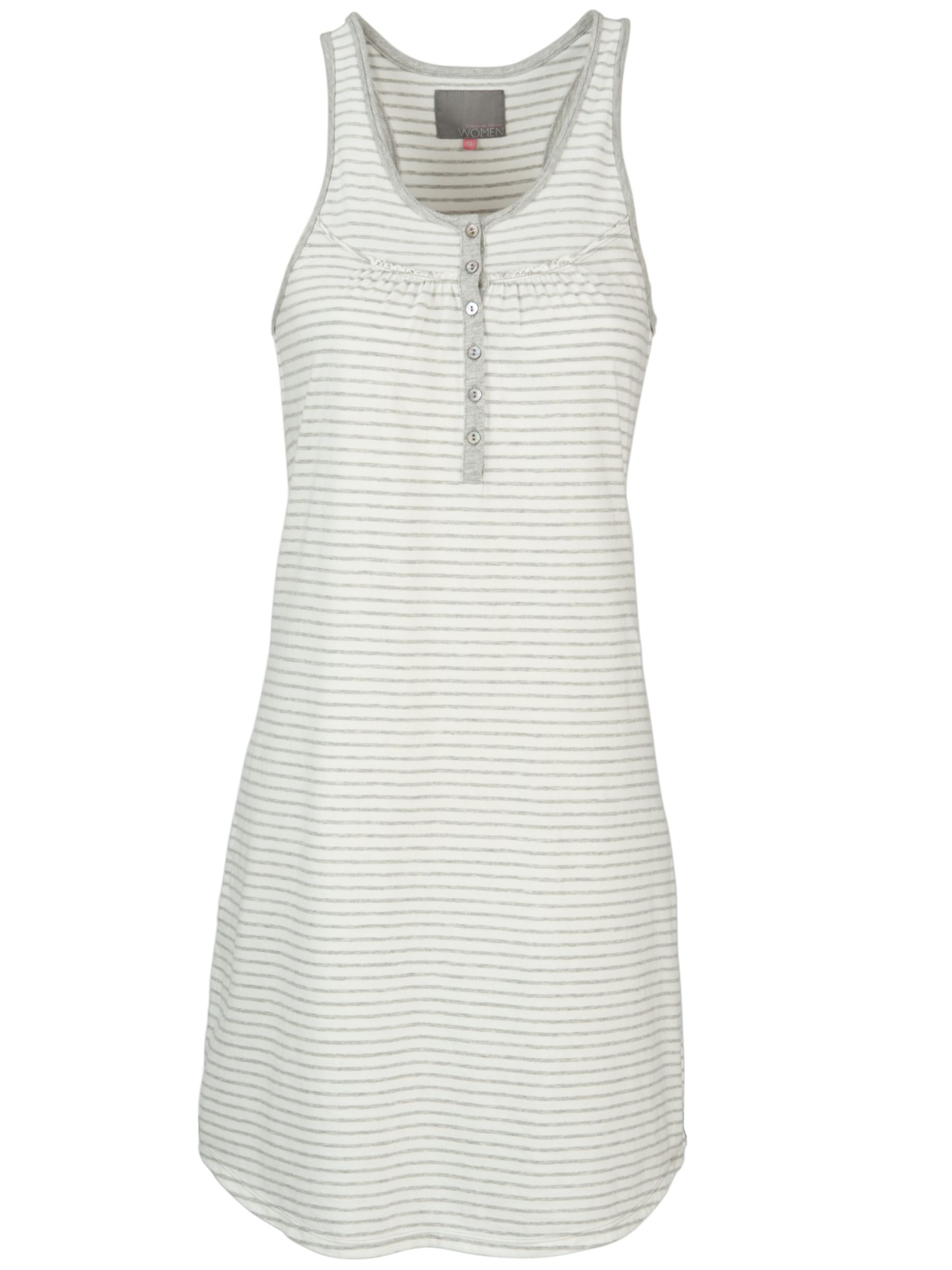 John Lewis Women Stripe Chemise, Grey Stripe