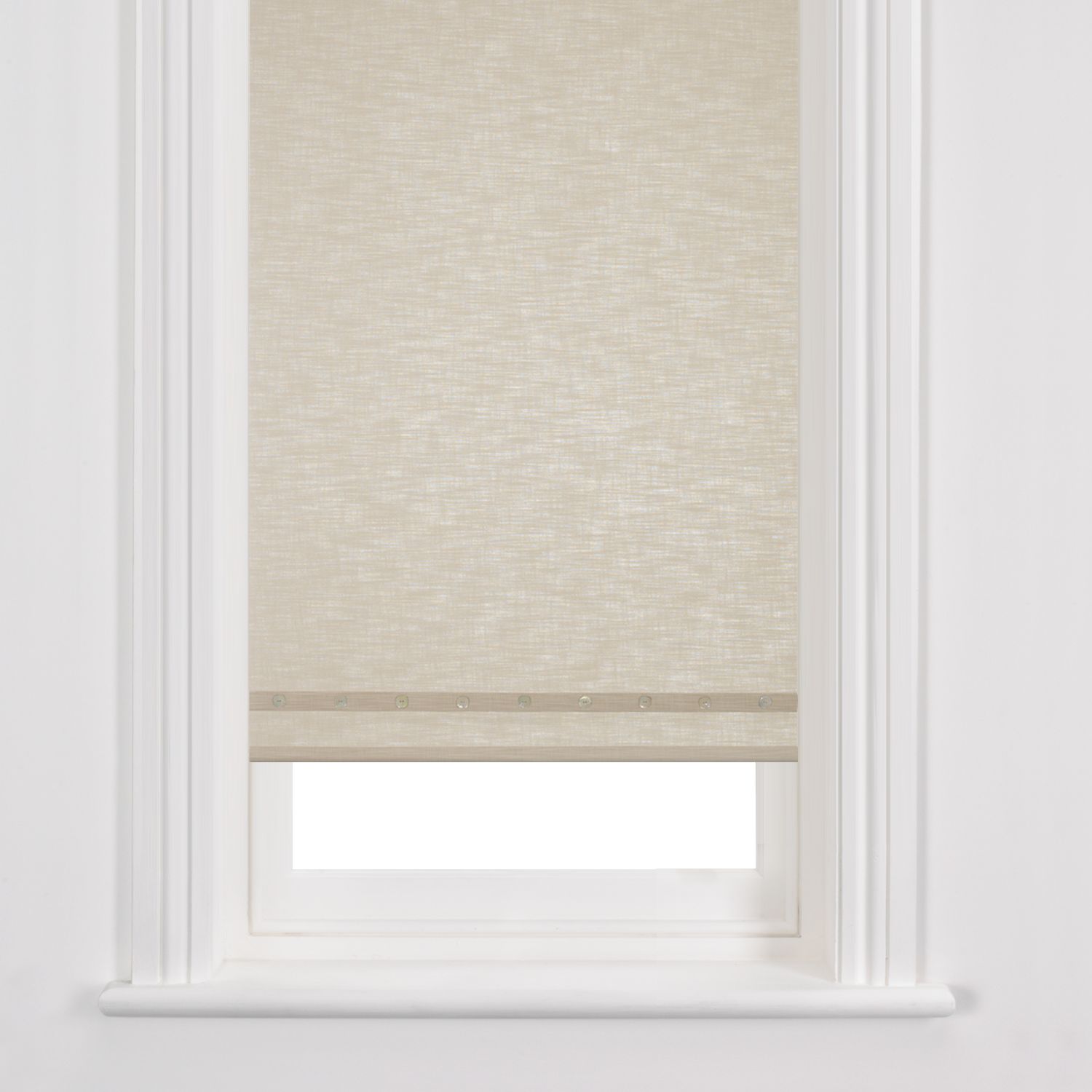 Brompton Roller Blinds, Putty