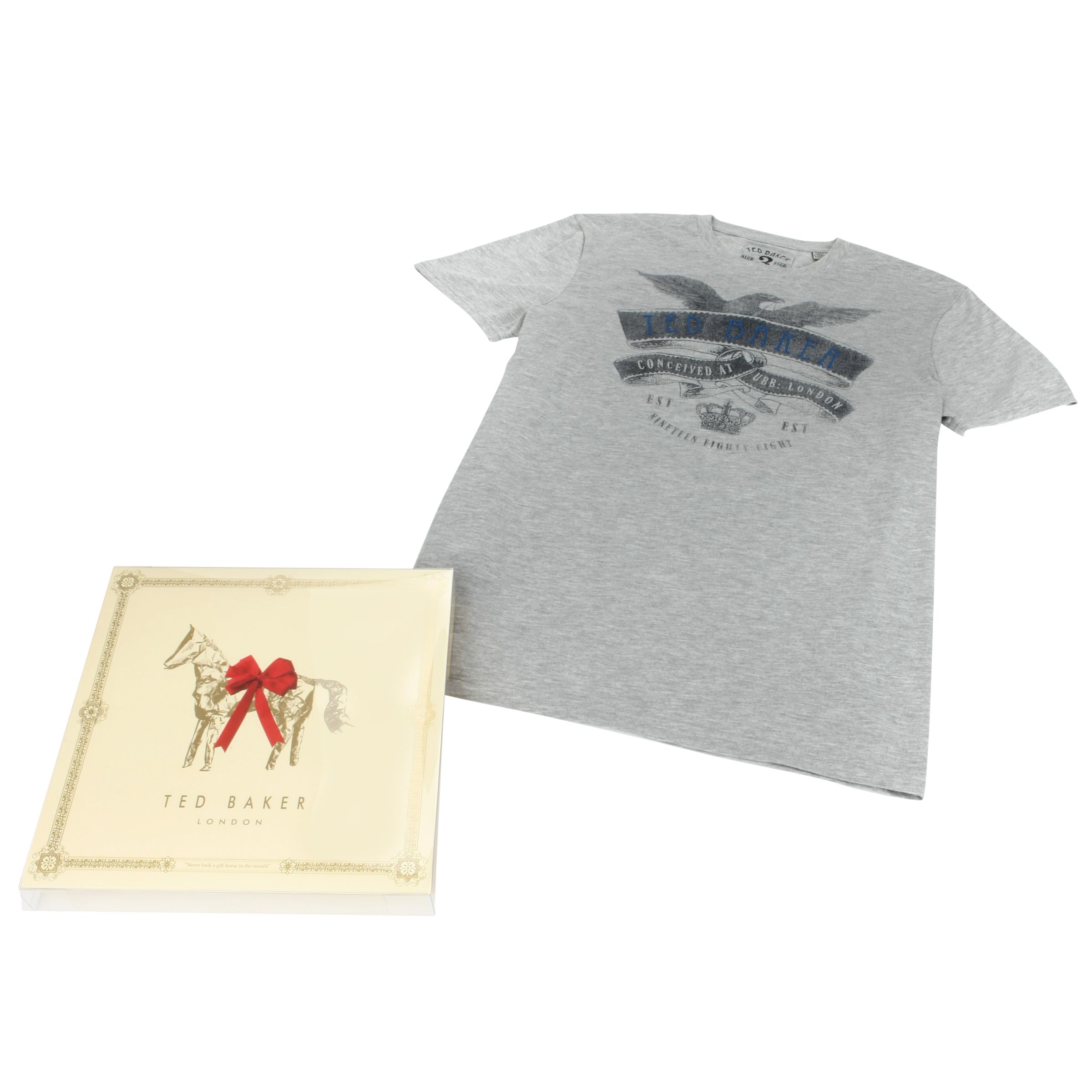 Ted Baker T-Shirt Gift Set, Grey