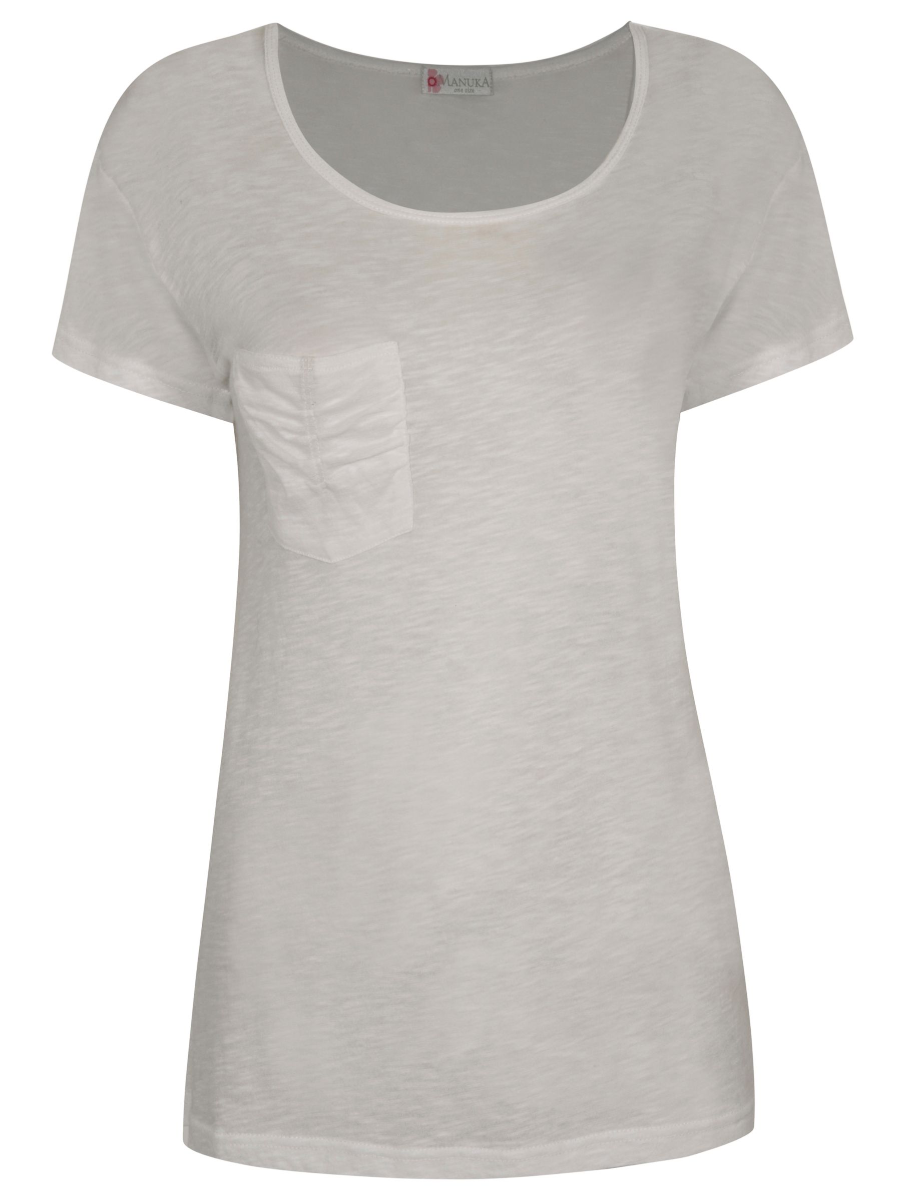 Manuka Bamboo Pocket T-Shirt, White