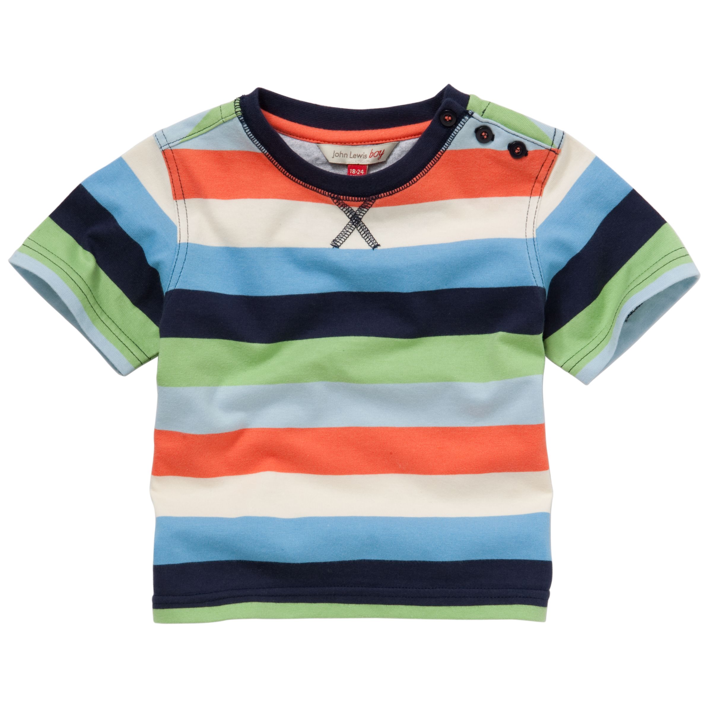 Bold Stripe Print T-Shirt,
