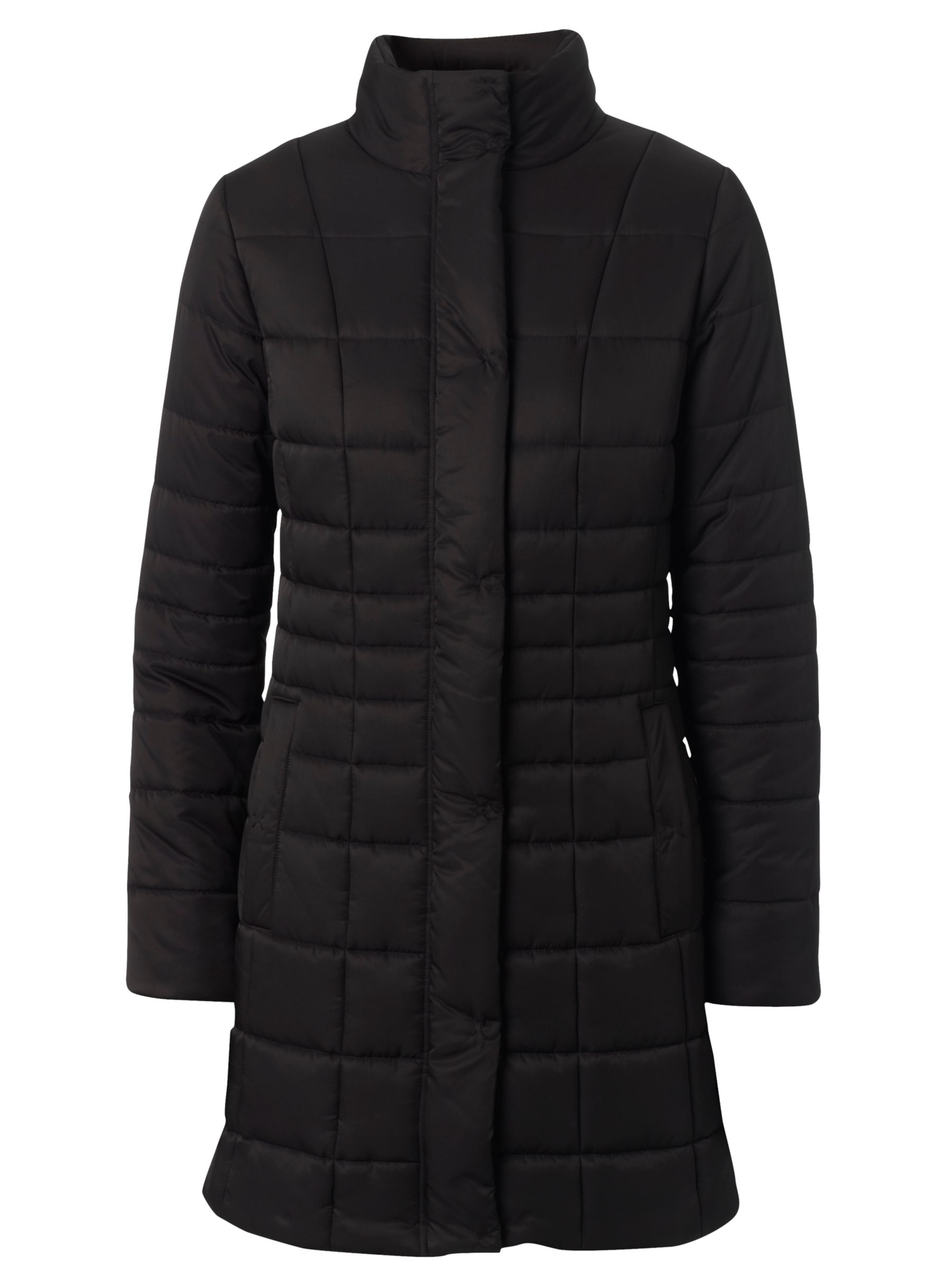 Hobbs Gilbert Padded Coat, Black at John Lewis