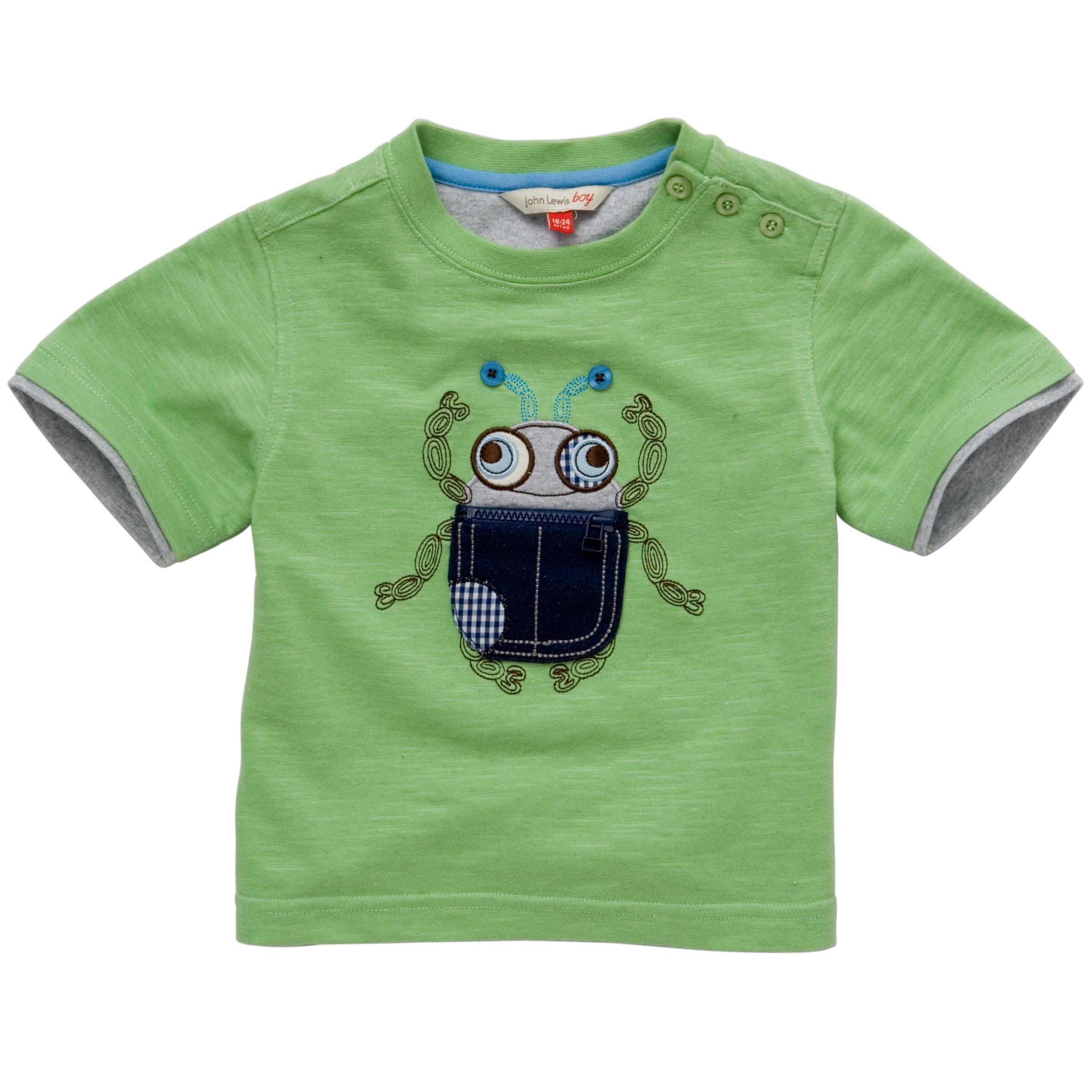 Bug Appliqué T-Shirt, Green