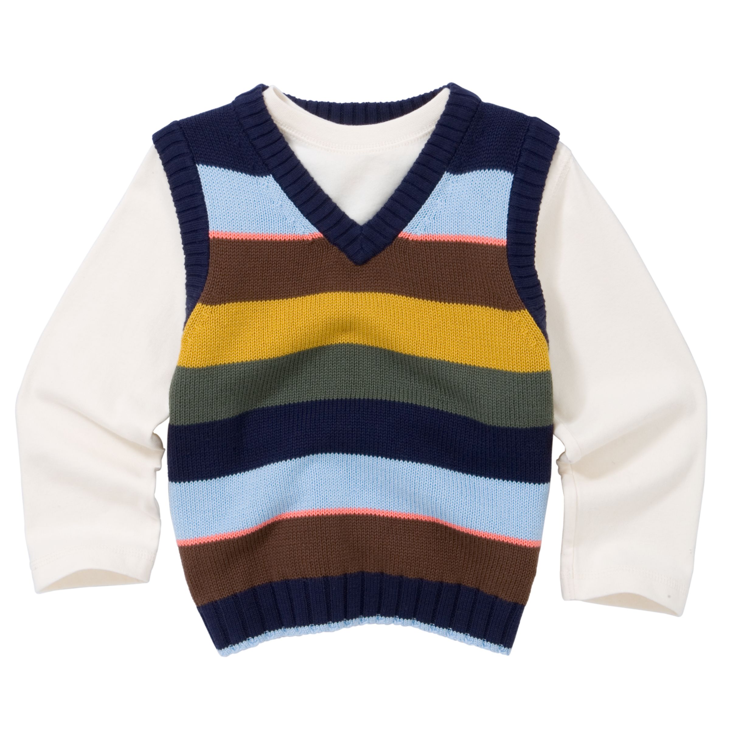 John Lewis Boy Stripe Knit Tank Top and T-Shirt