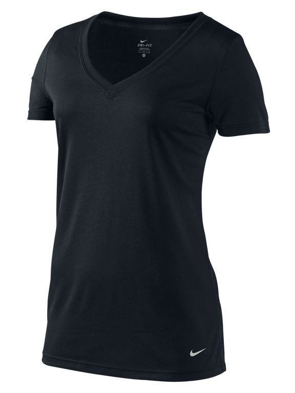 Nike Boyfriend V-Neck T-Shirt, Black