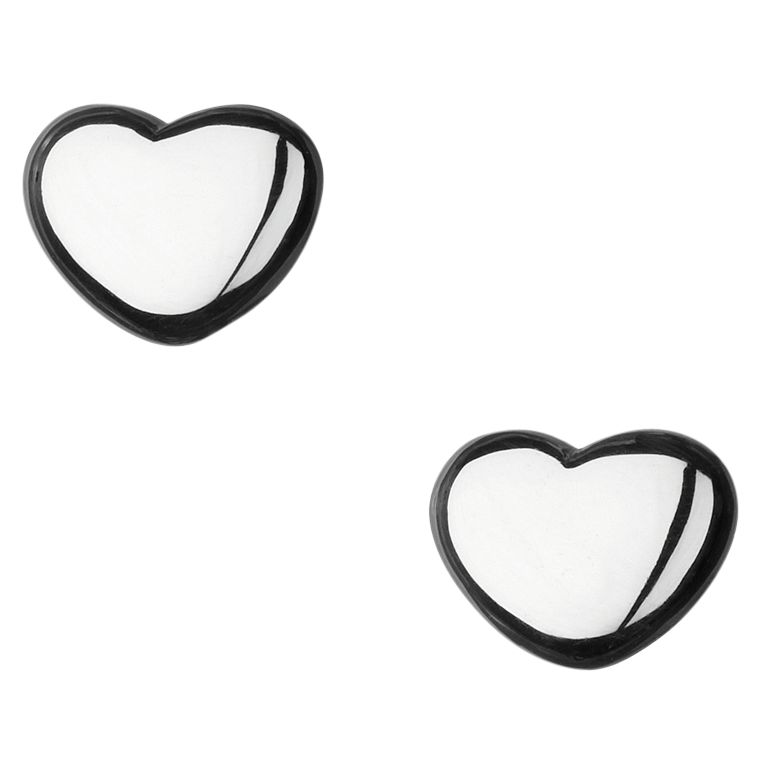 Links of London 2012 Collection Sterling Silver Play Heart Stud Earrings, Silver