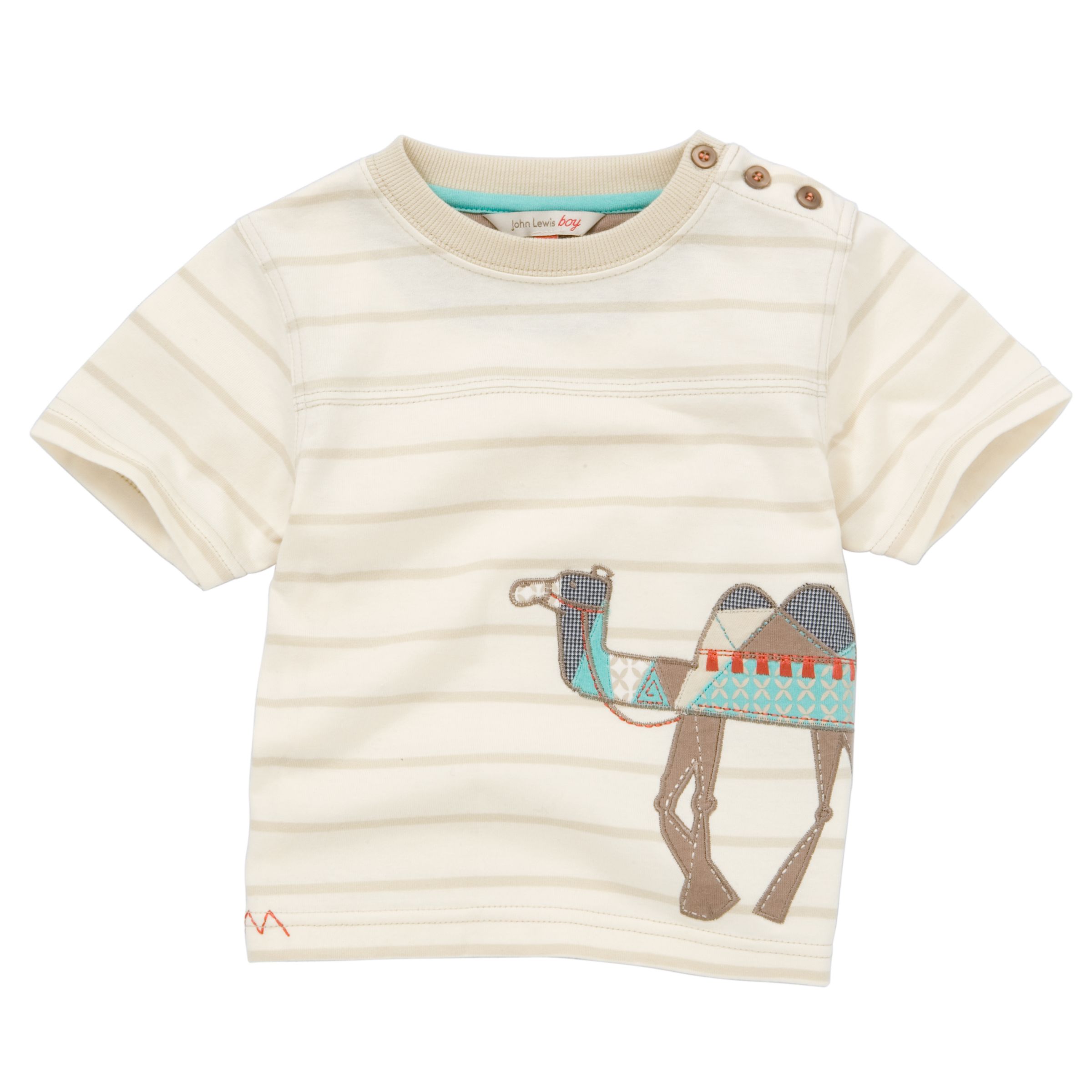 Camel Print T-Shirt, Ecru