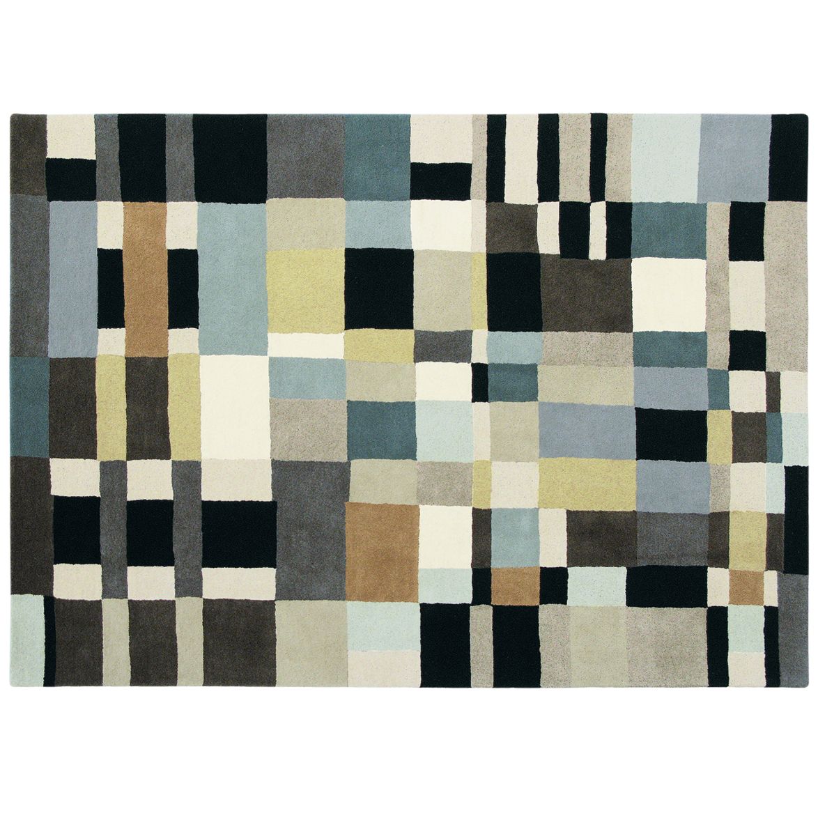 Estella Domino Rug, Steel at John Lewis