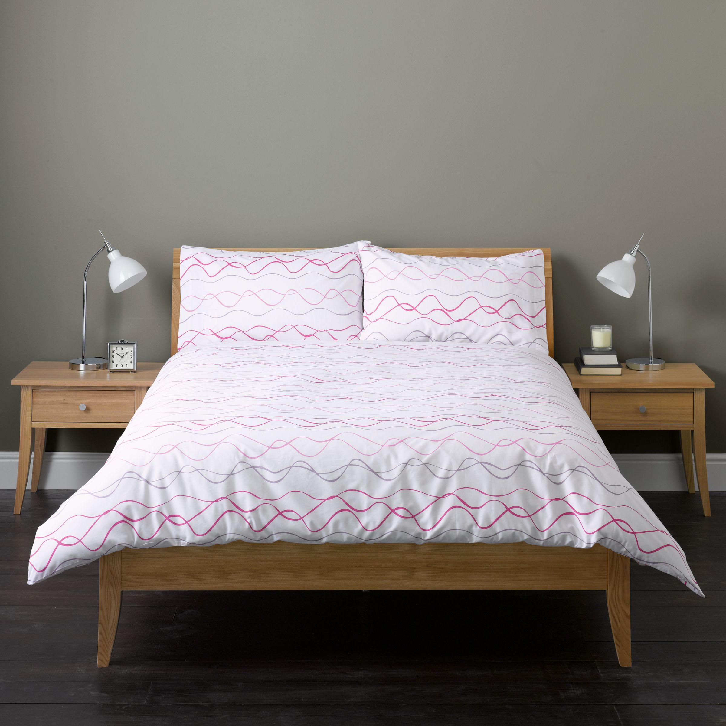 Value Streamers Duvet Cover Set, Pink