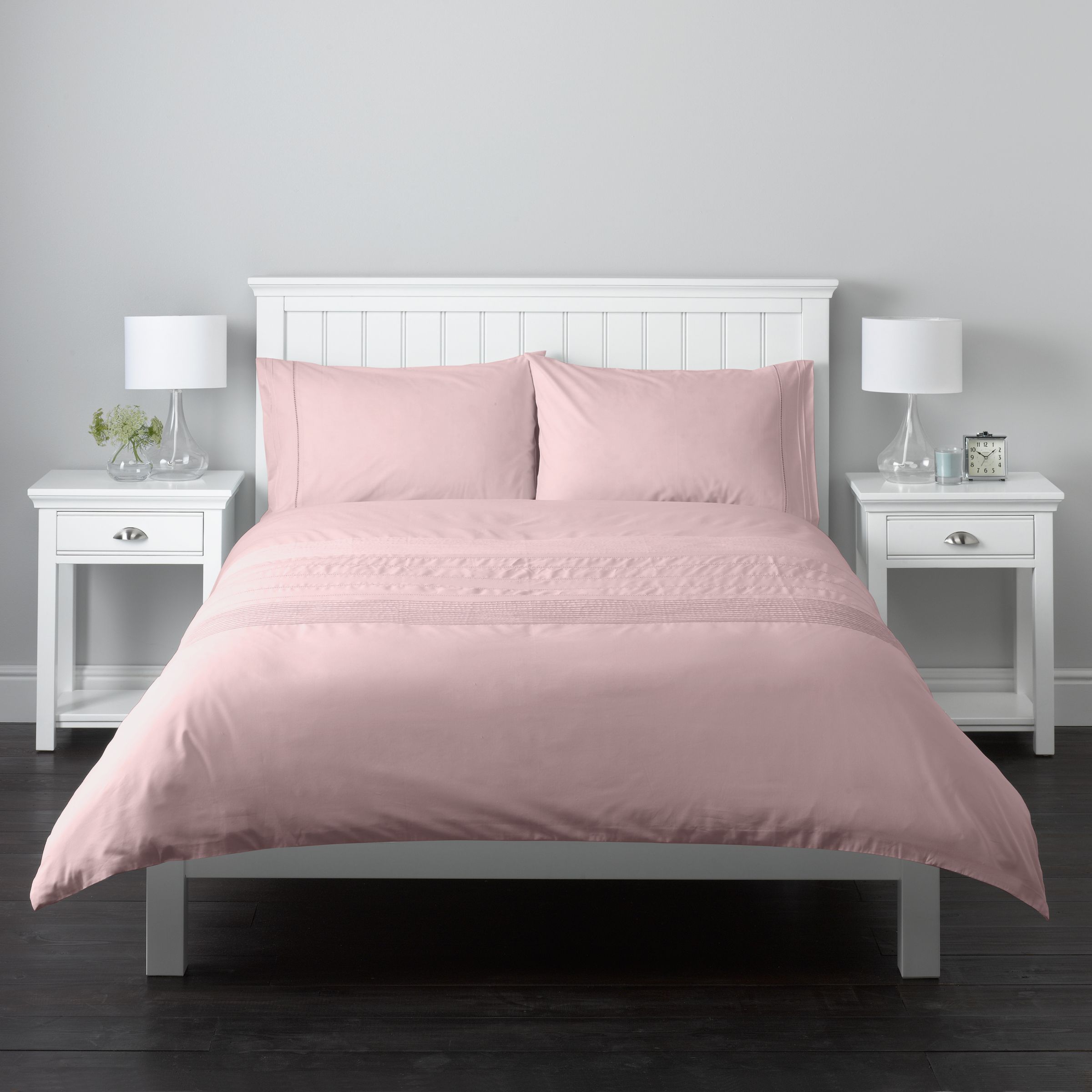 Ladderstitch Duvet Cover Set, Pink