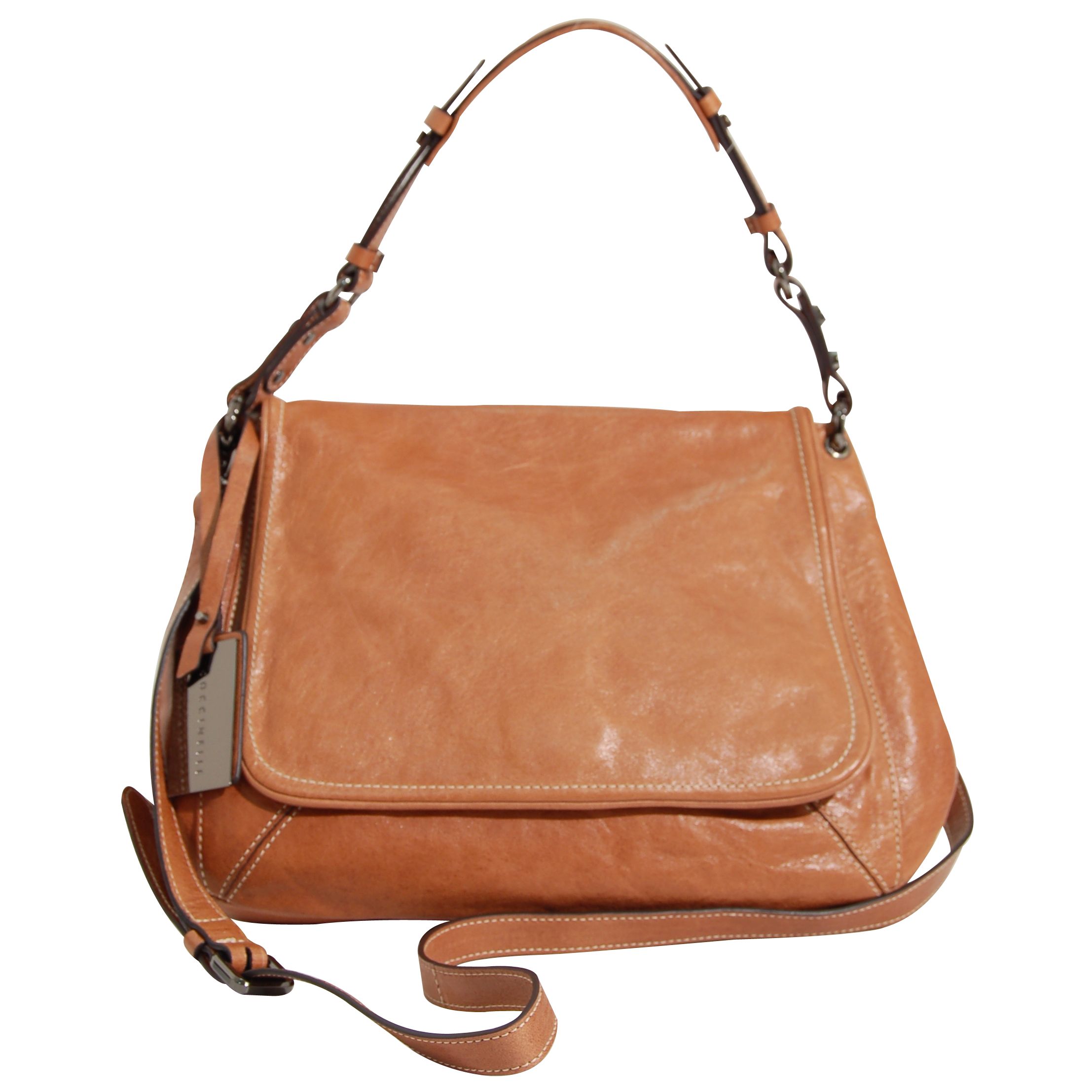 Coccinelle Sheena Across Body Saddle Bag, Tan at John Lewis