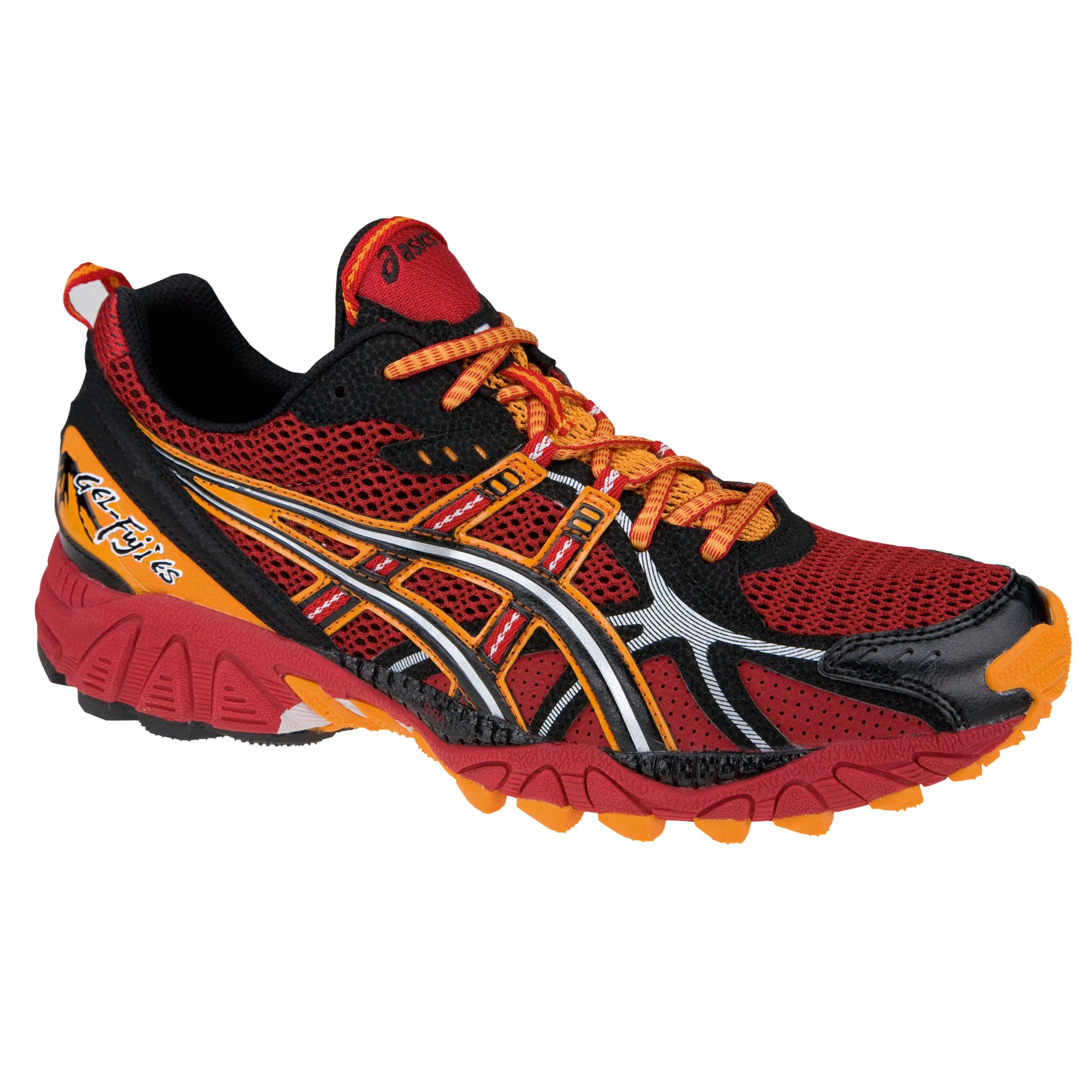 Asics Gel Fuji Trail Running Shoes, Red/Black