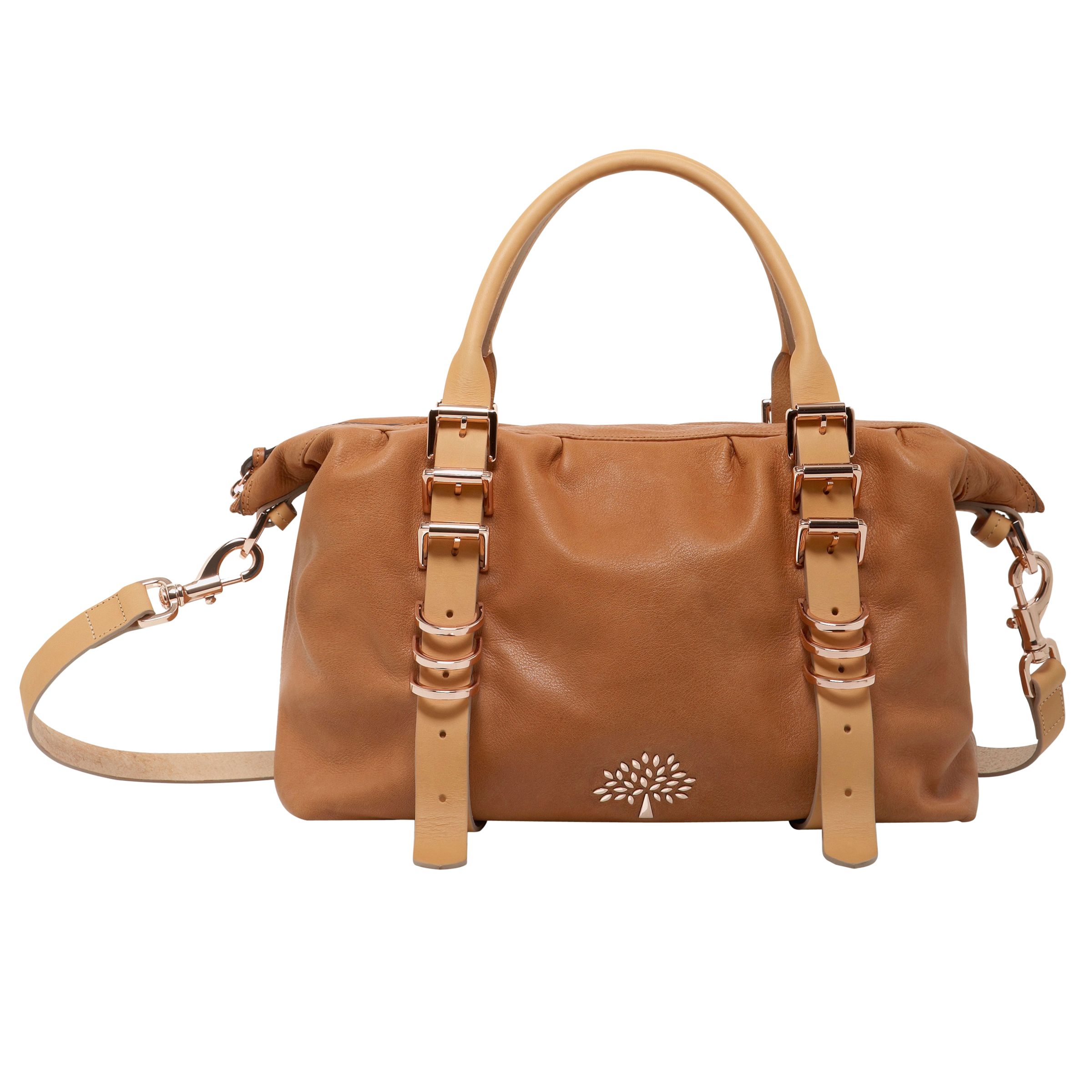 Mulberry Mila Clipper Holdall, Chestnut at John Lewis