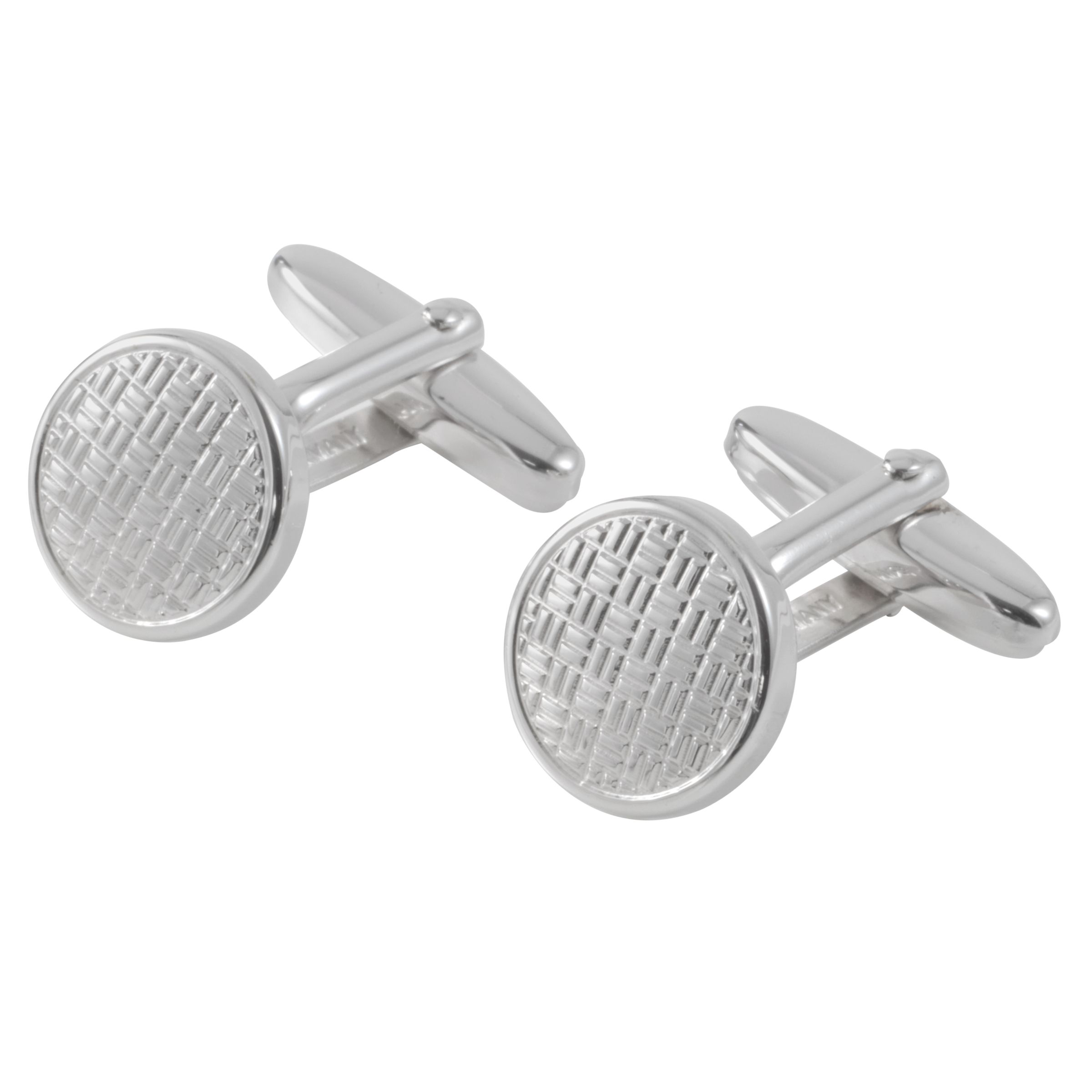 Wilmor Round Cufflinks, Silver