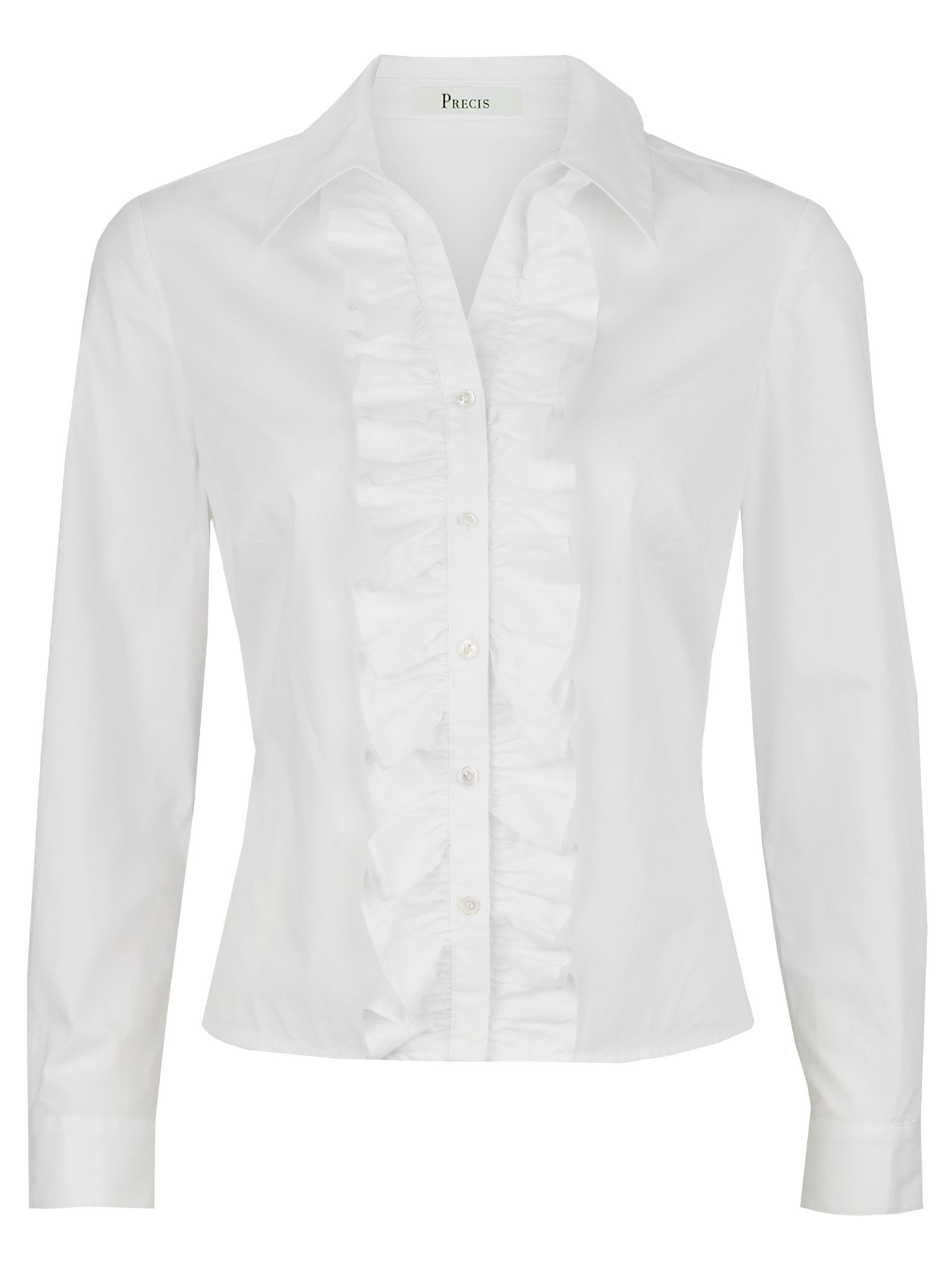 Precis Petite Cotton Rich Blouse, Ivory