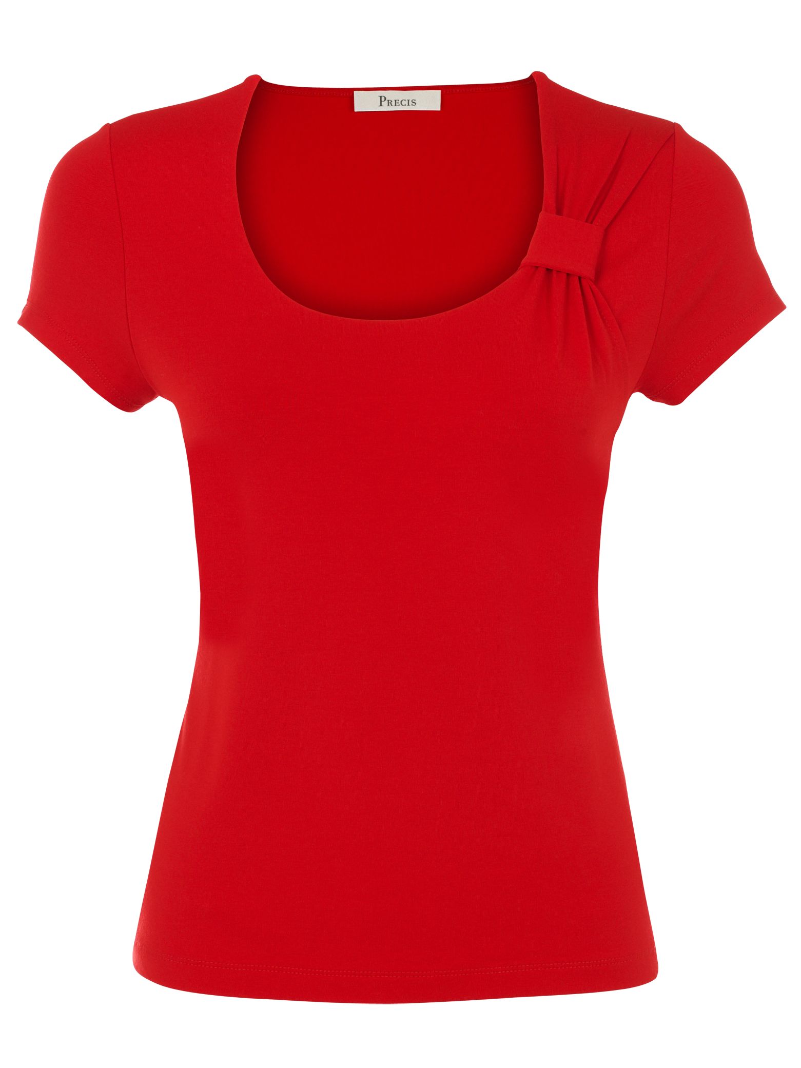 Precis Petite Bow Jersey T-Shirt, Red