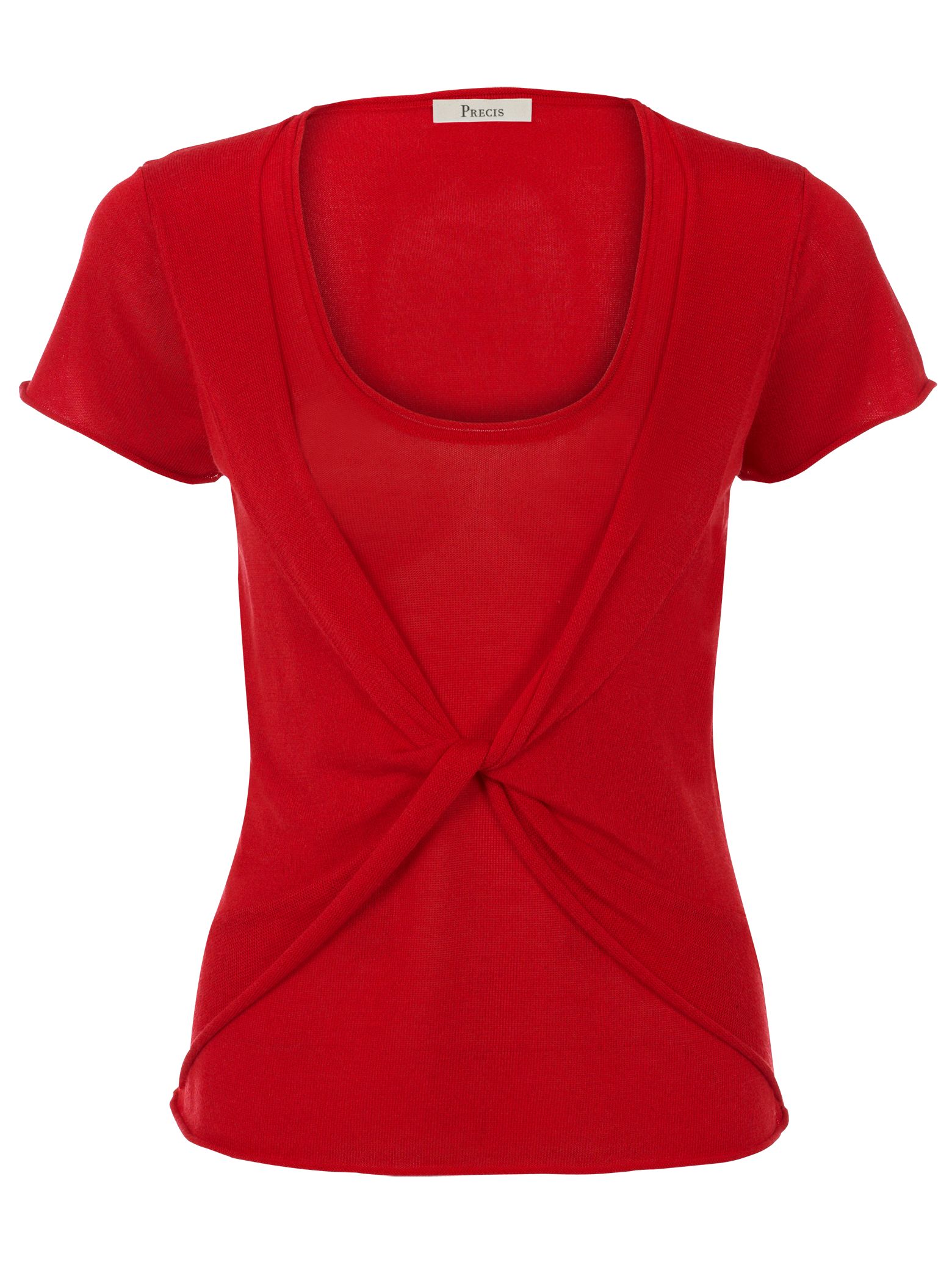 Twisted Front Detail T-Shirt,