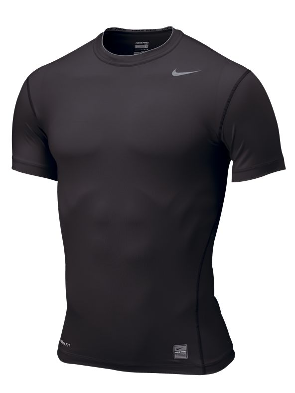 Nike Pro Core Tight Short Sleeve T-Shirt, Black