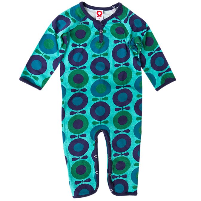 Katvig Big Apple Print Sleepsuit Blue