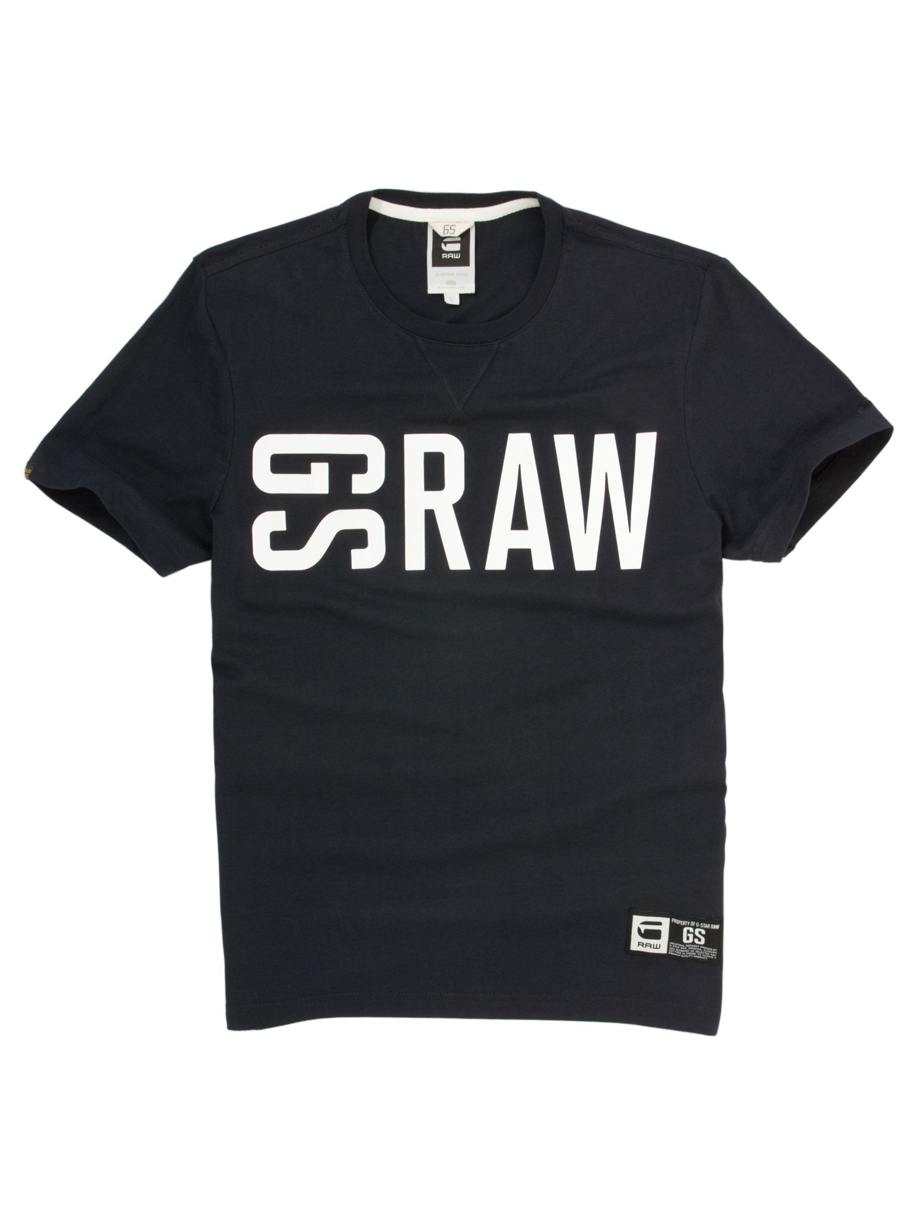 G-Star Raw Short Sleeve Logo T-Shirt, Dark Navy