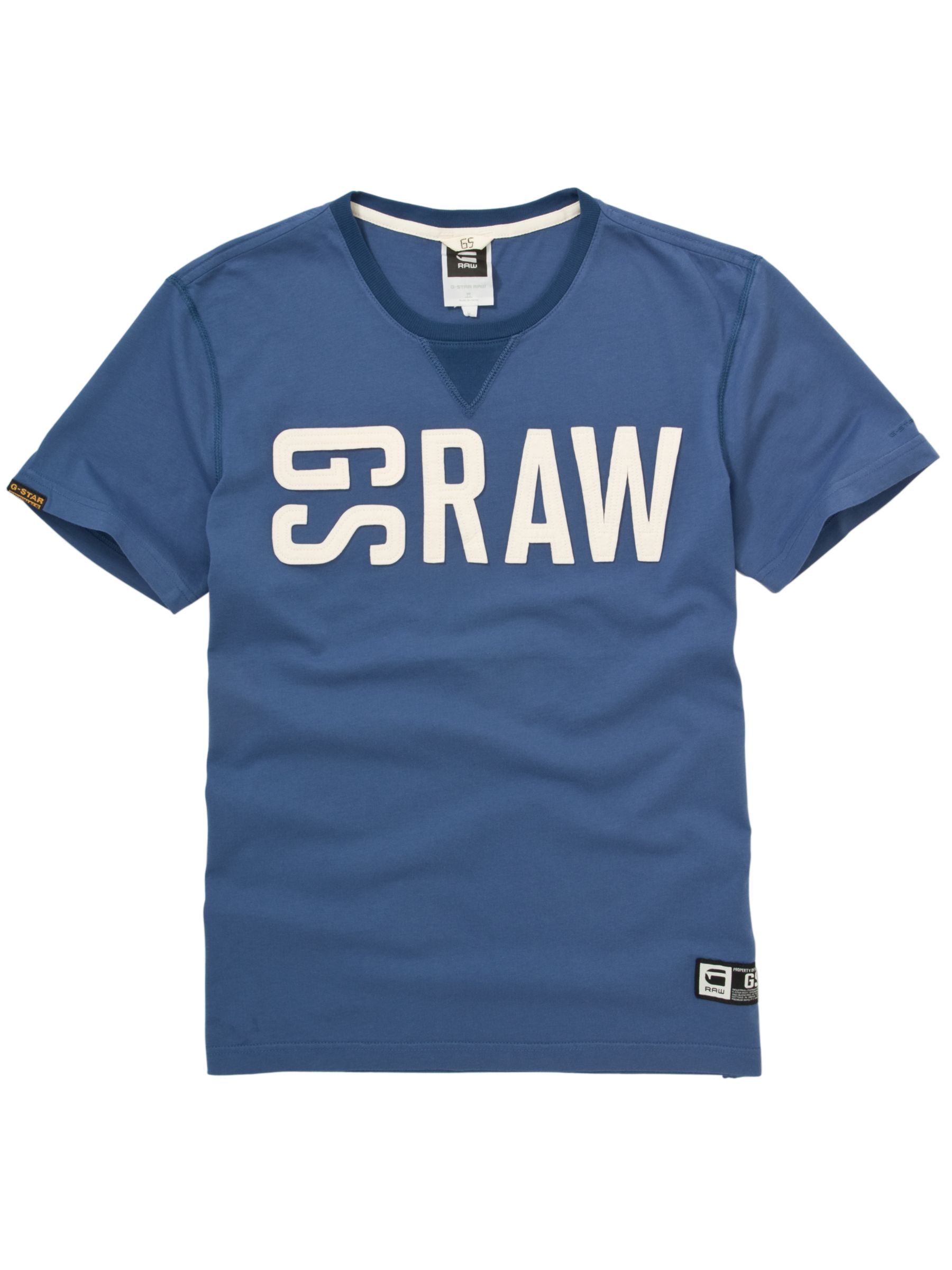 G-Star Raw Hawkeye Short-Sleeve T-Shirt, Mid blue