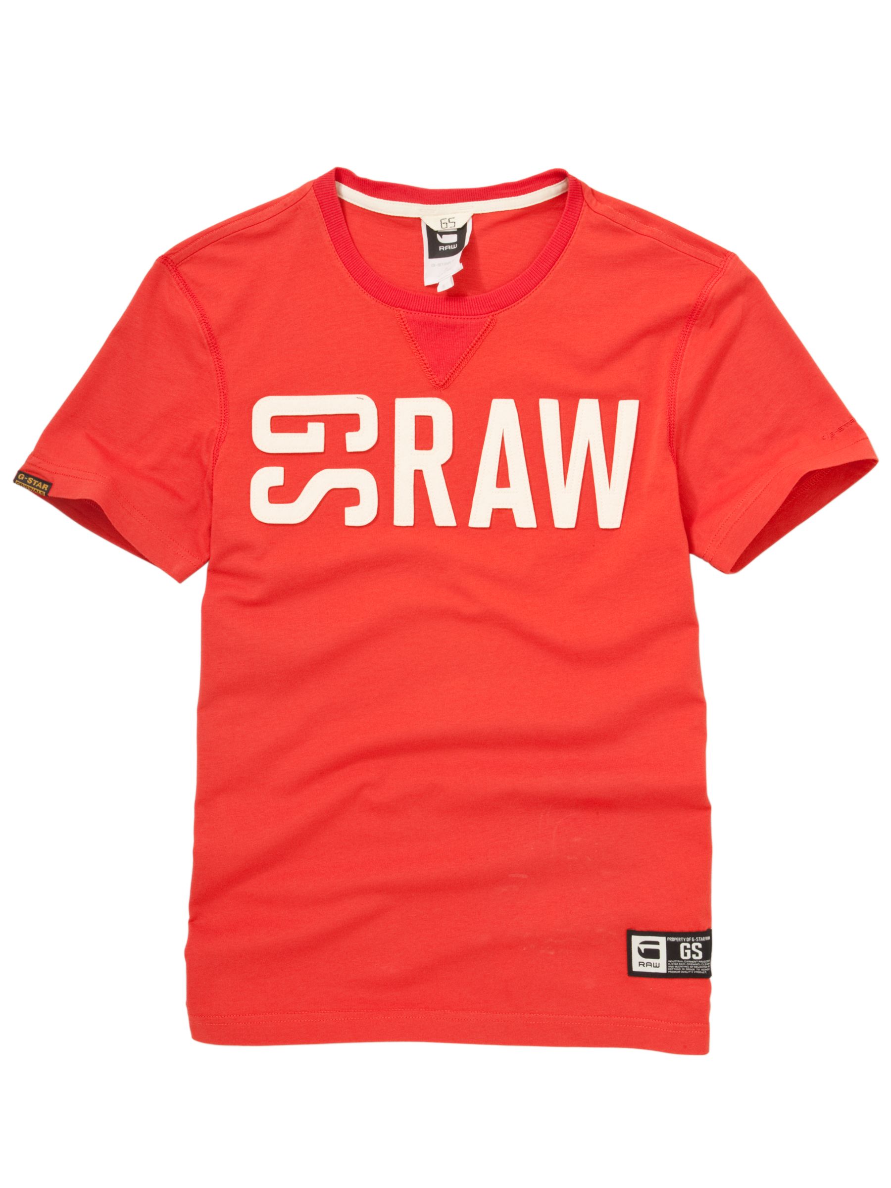 G-Star Raw Hawkeye Short-Sleeve T-Shirt, Red