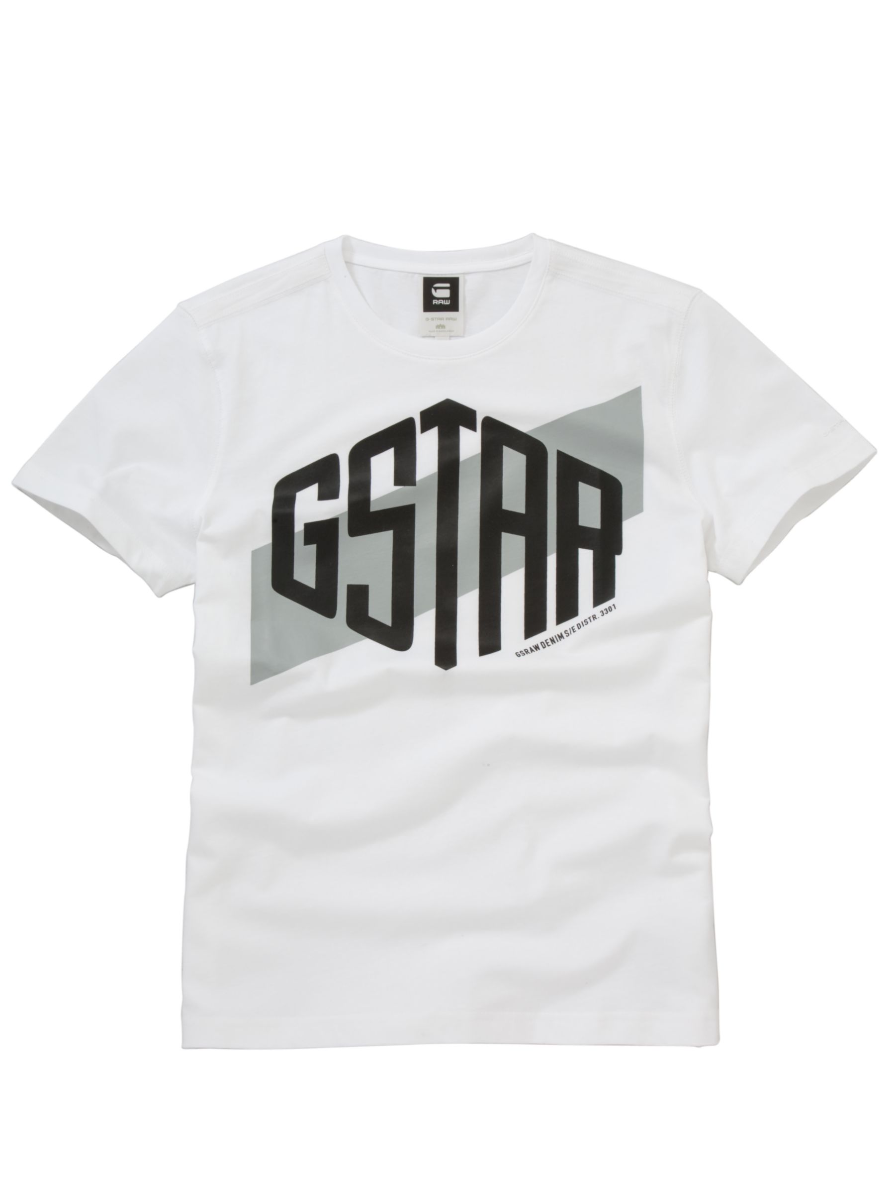 G-Star Raw Bruce Short-Sleeve Logo T-Shirt, White