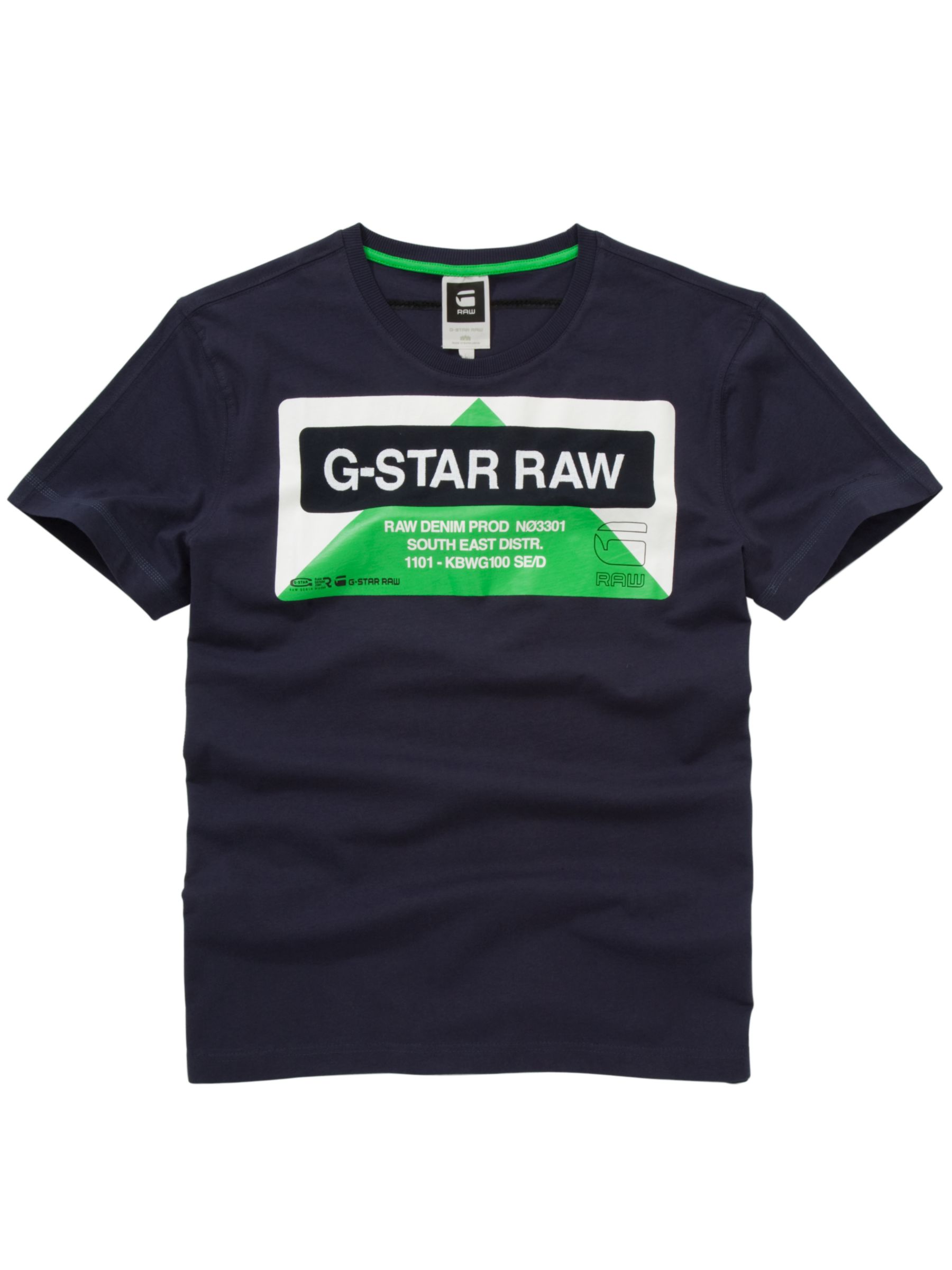 G-Star Raw North Industrial Print T-Shirt, Navy