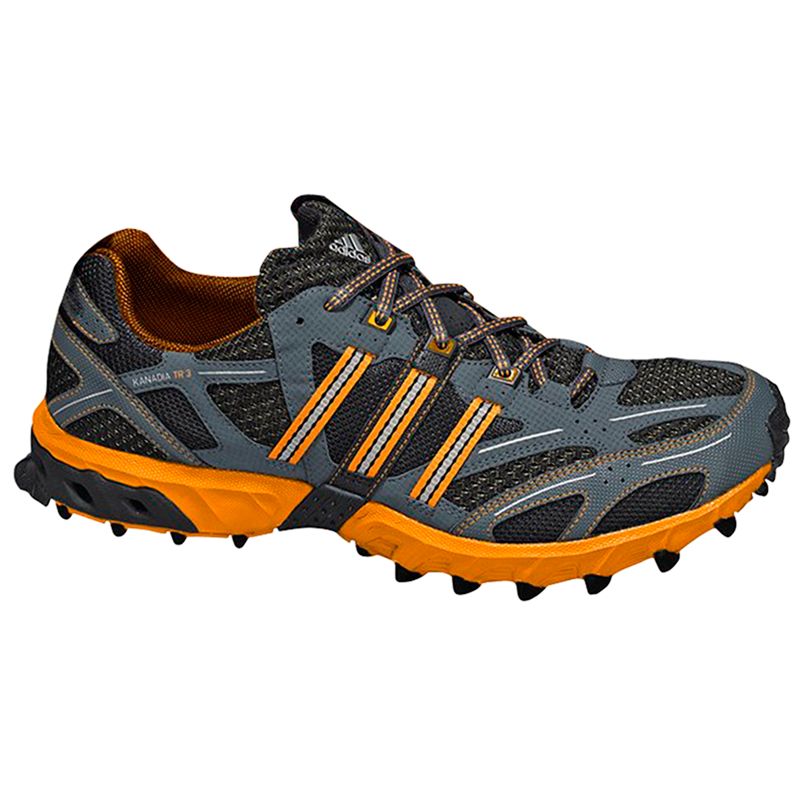 Adidas Kanadia Trail Running Shoes, Grey/gold