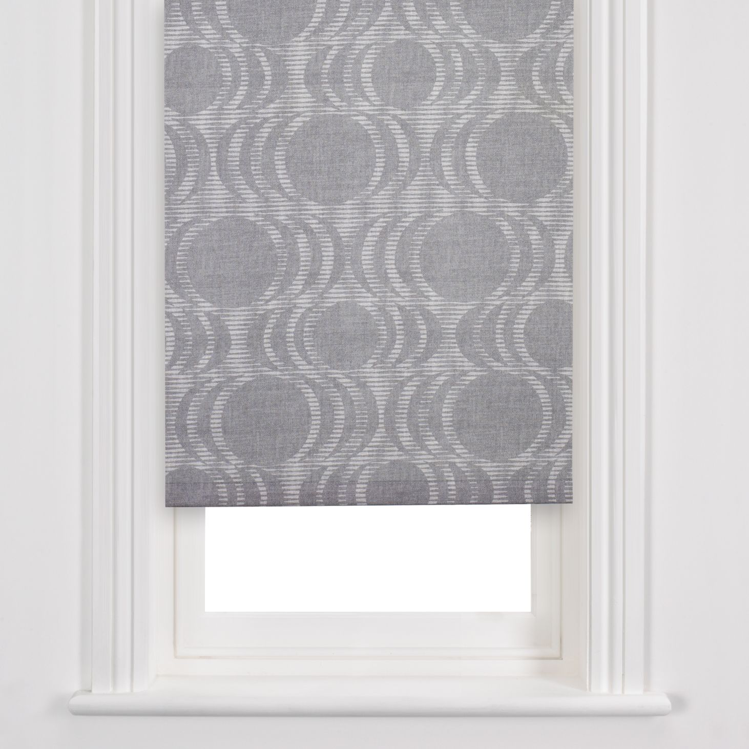 John Lewis Code Roller Blind, Steel