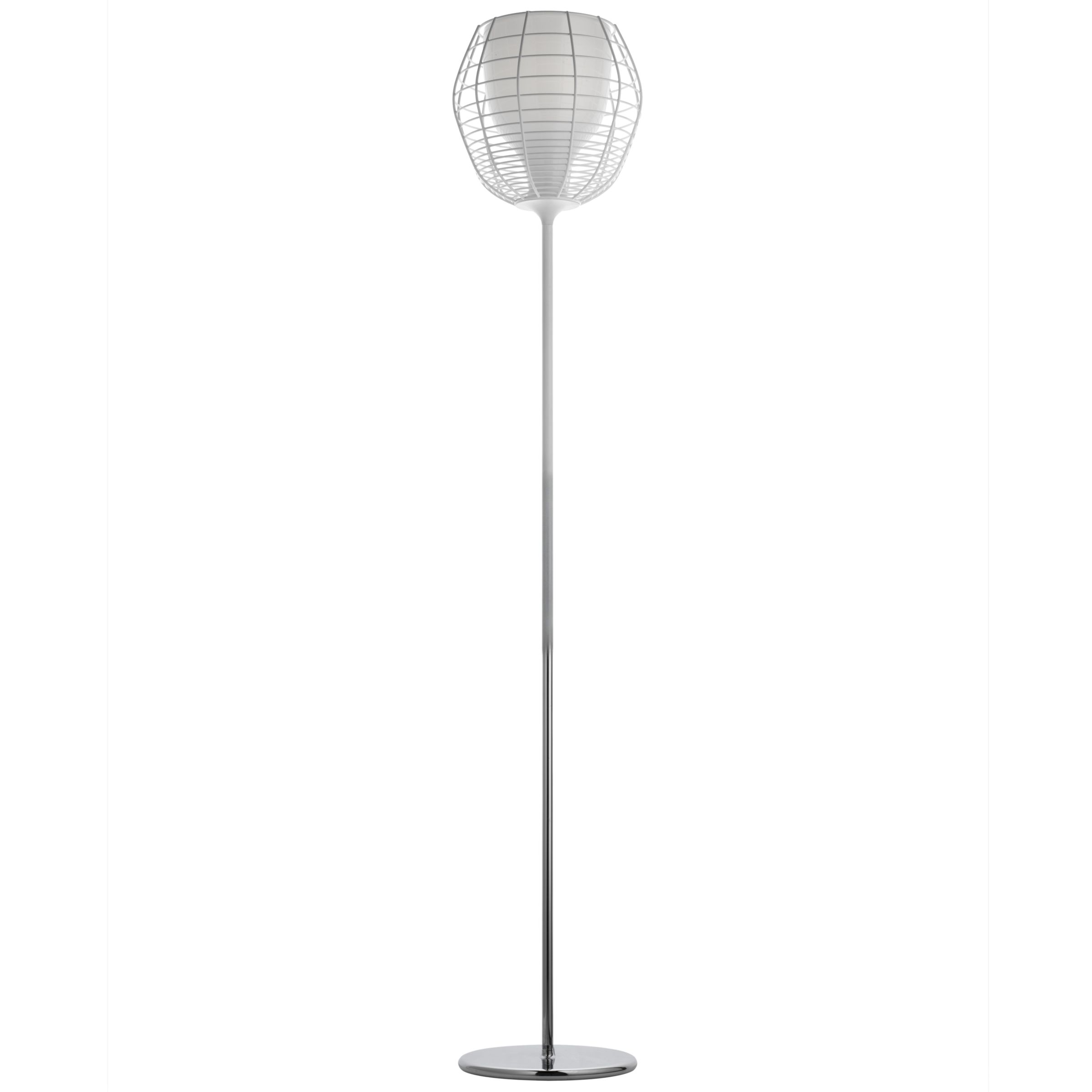 Diesel with Foscarini Cage Floor Lamp, White